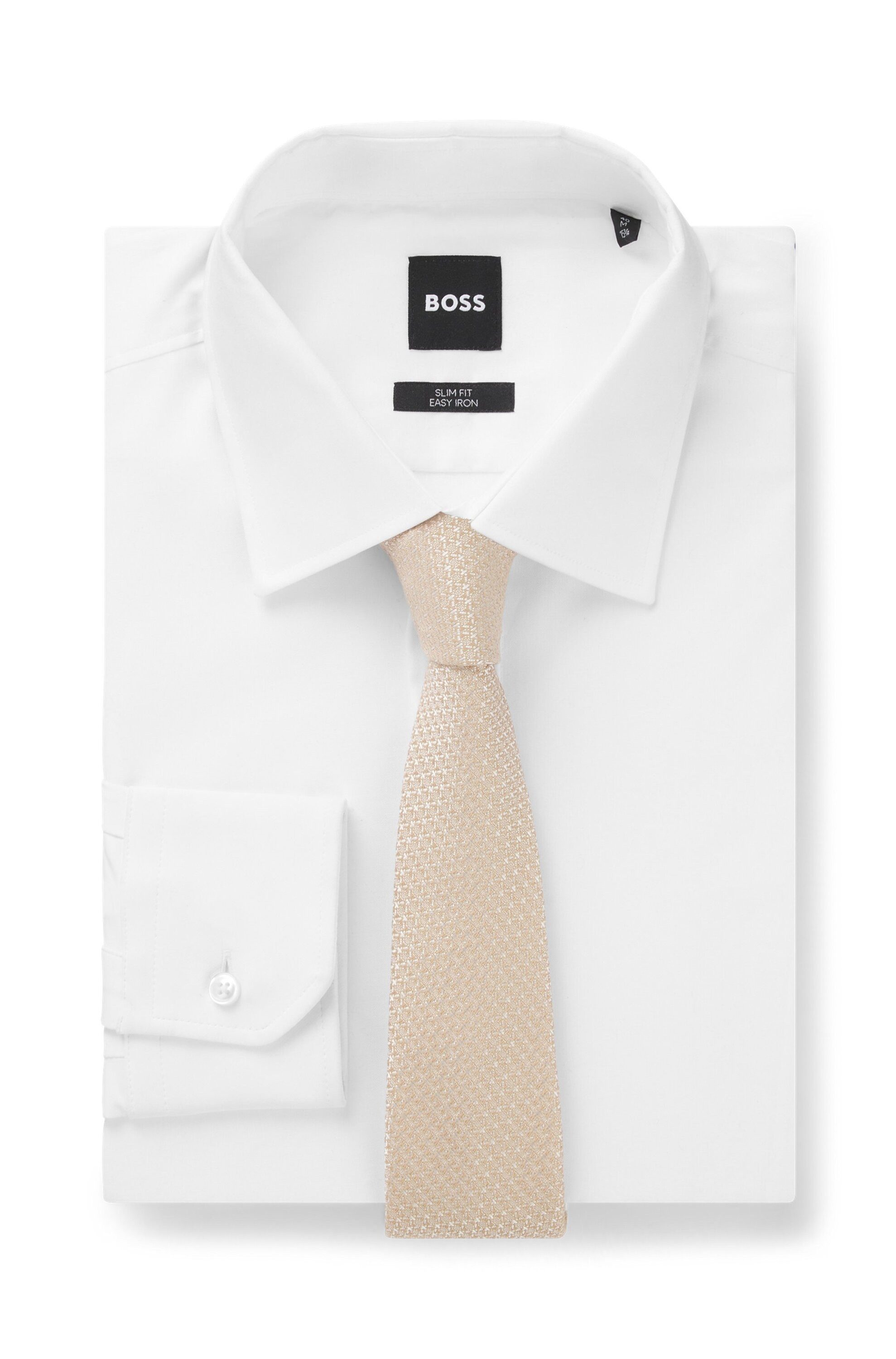 BOSS Krawatte mit Jacquard-Struktur (1-St., keine Angabe)