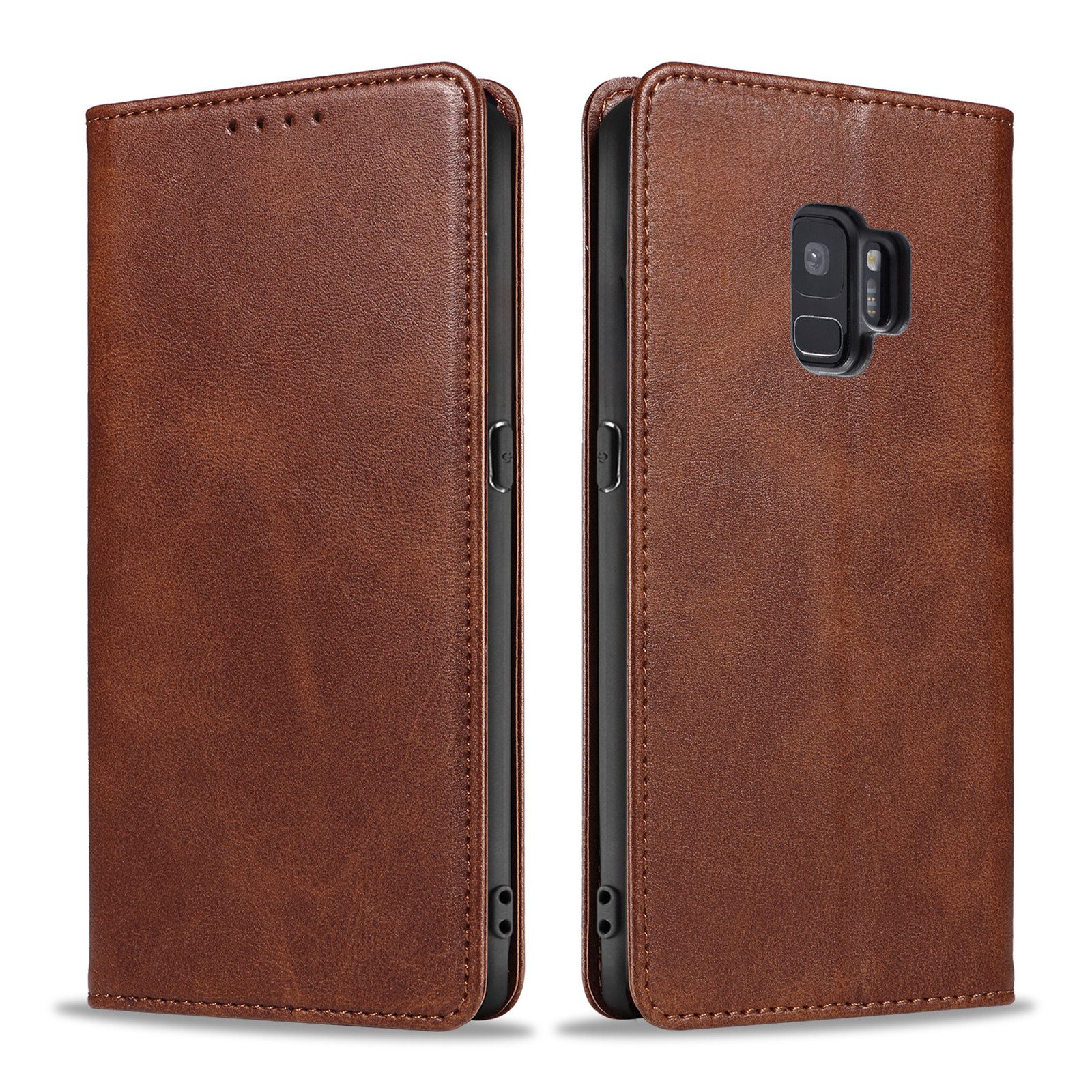 Tec-Expert Handyhülle Tasche Hülle für Samsung Galaxy S9 5.8 Zoll, 5.8", Cover Klapphülle Case mit Kartenfach Fliphülle aufstellbar