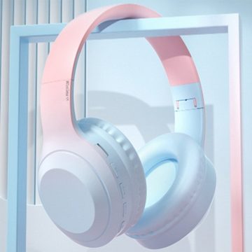 Diida Bluetooth-Kopfhörer,kabelgebunden/kabellos,Macaron-Gradient-Kopfhörer Over-Ear-Kopfhörer