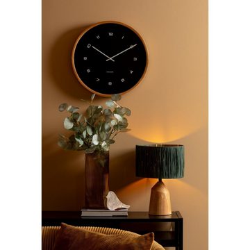 Karlsson Uhr Wanduhr Modesta Light Wood Black