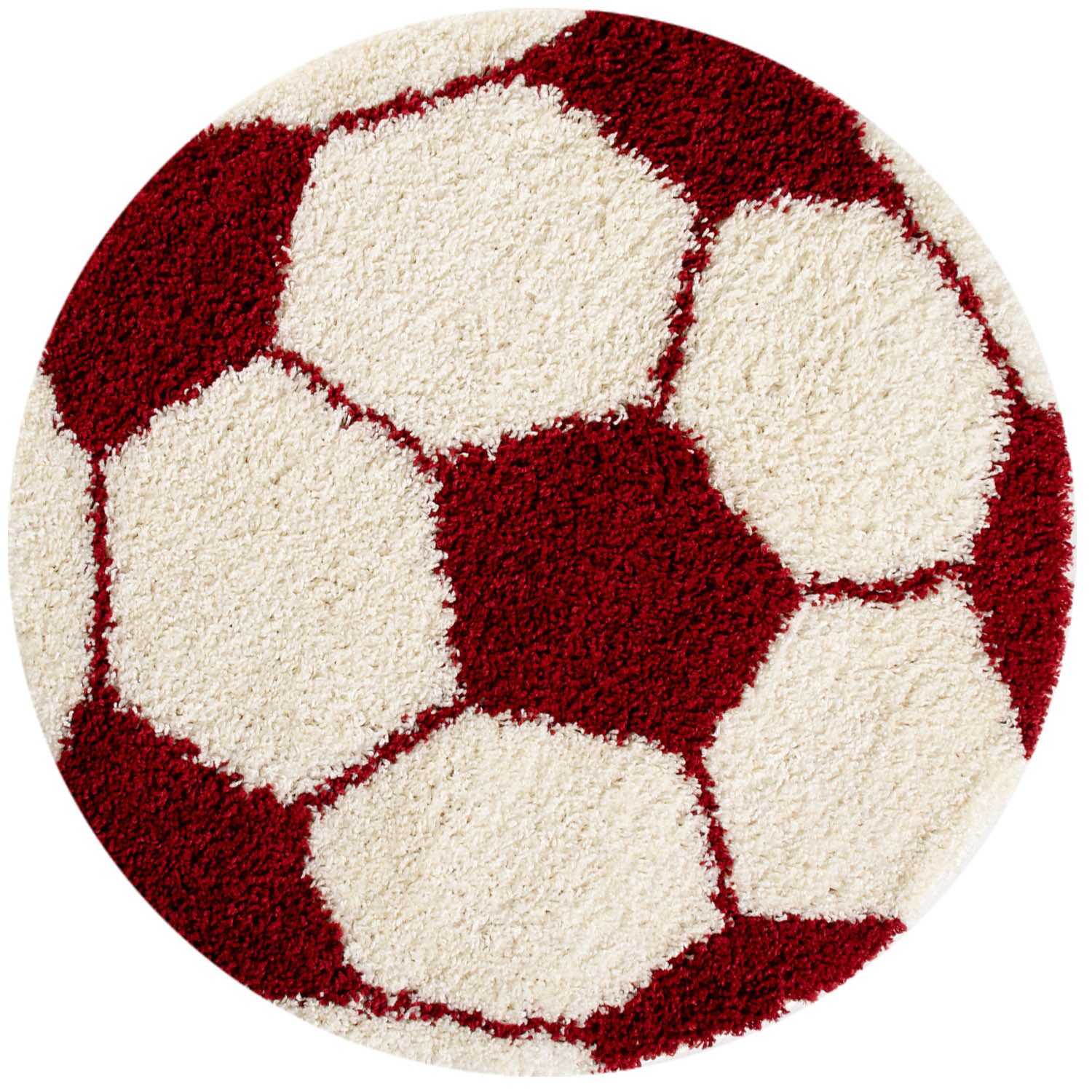 Carpettex Kinderteppich Fußball-Design, Rund, Höhe: 30 mm, Kinder Teppich F günstig online kaufen