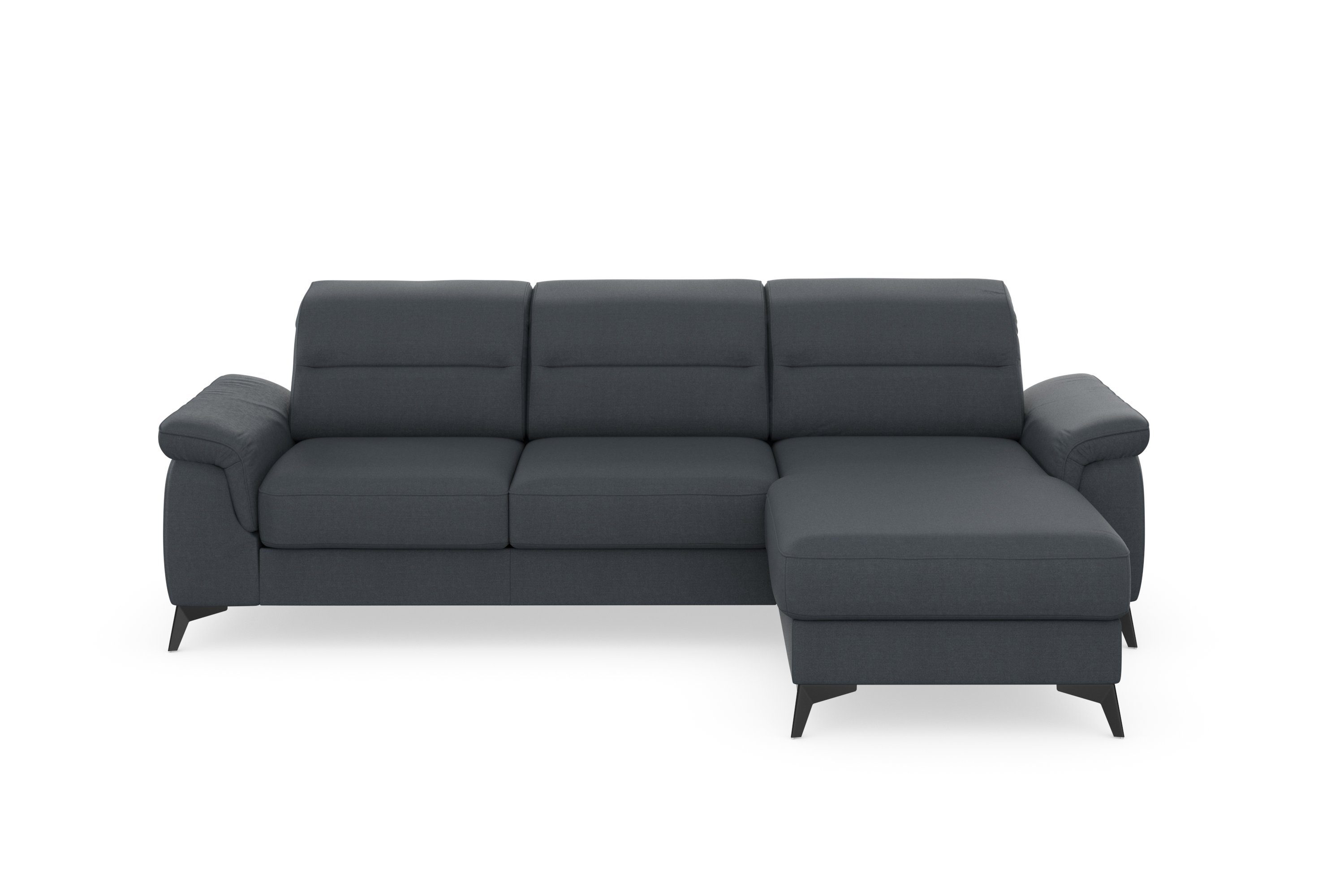 Ecksofa Sinatra, Kopfteilverstellung und mit optional mit Armteilfunktion sit&more Recamiere,