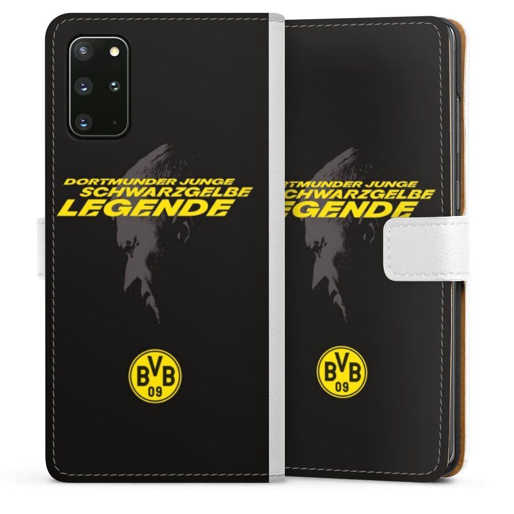 DeinDesign Handyhülle Marco Reus Borussia Dortmund BVB Danke Marco Schwarzgelbe Legende, Samsung Galaxy S20 Plus Hülle Handy Flip Case Wallet Cover