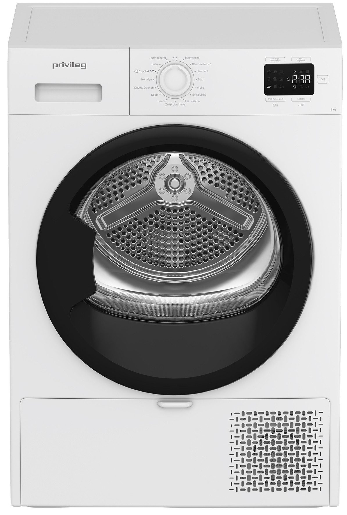 Privileg Wärmepumpentrockner MyTimeDryer PT 840C W, Knitterschutz – verhindert die Bildung von Knitterfalten