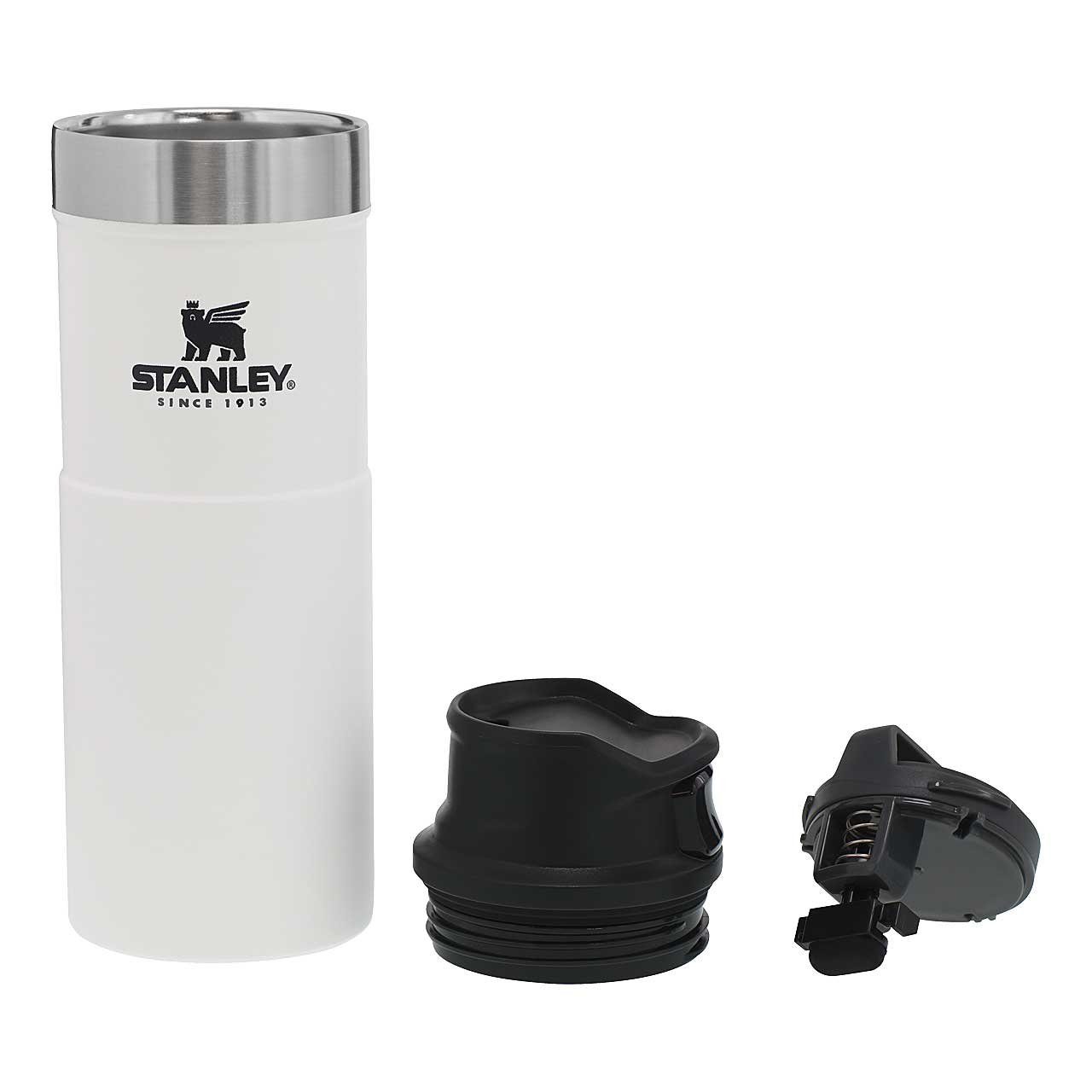 Kaffeebecher CLASSIC TRIGGER-ACTION Stanley STANLEY 0,473 White Polar l Coffee-to-go-Becher