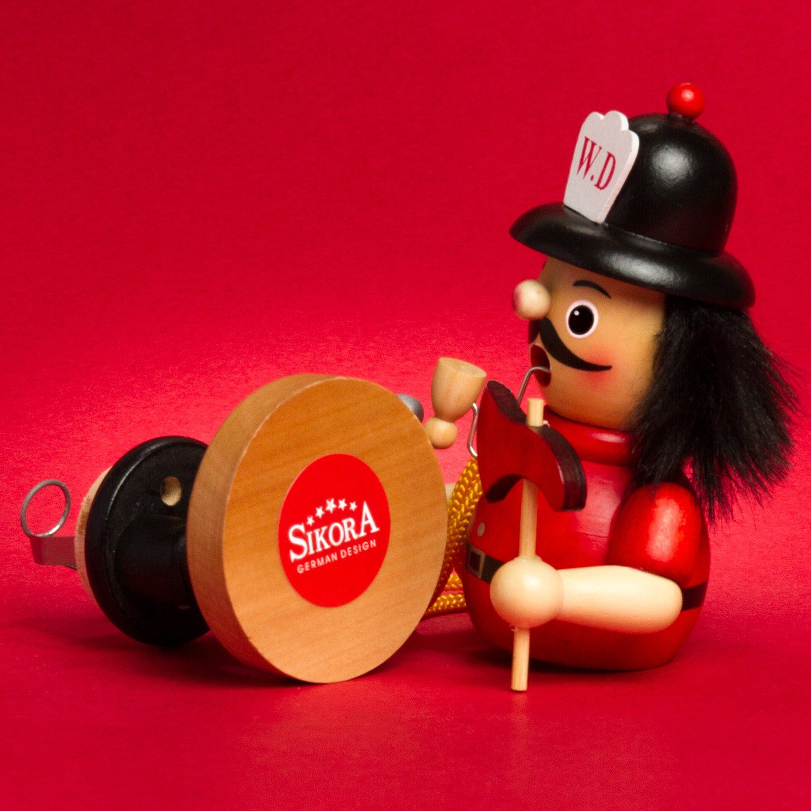 Holz Feuerwehrmann Motive verschiedene aus Weihnachtsfigur RM-B rot SIKORA - Räuchermännchen B08