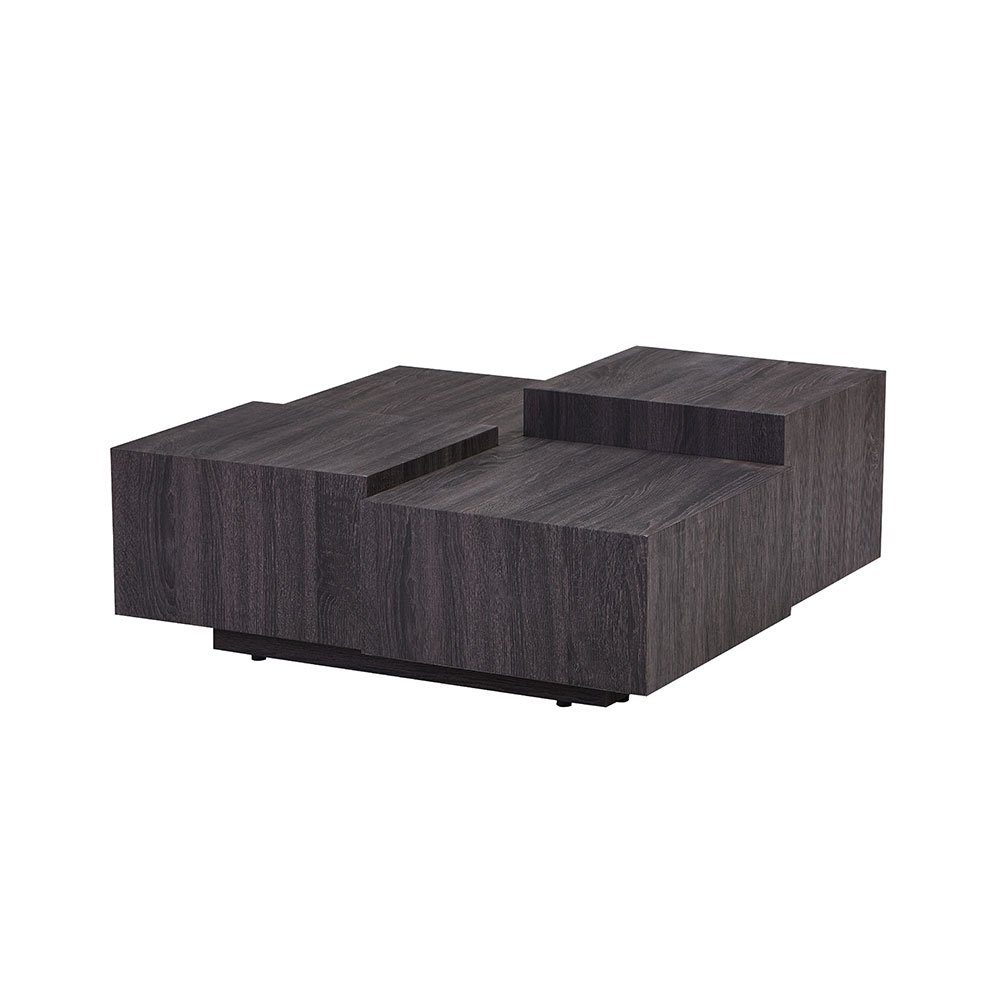 HOME DELUXE Couchtisch NAYELI 96 I höhenverstellbar Sofatisch, Holzoptik cm, 39 x Wohnzimmermöbel Dunkle x 96 Wohnzimmertisch