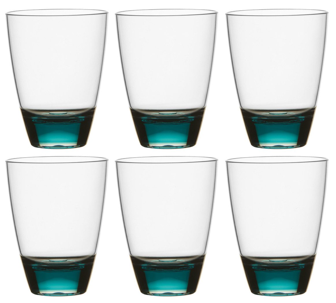 Longdrinkglas Wasserglas Set 6 Stück Party, Ecozen, unzerbrechlich, non-slip