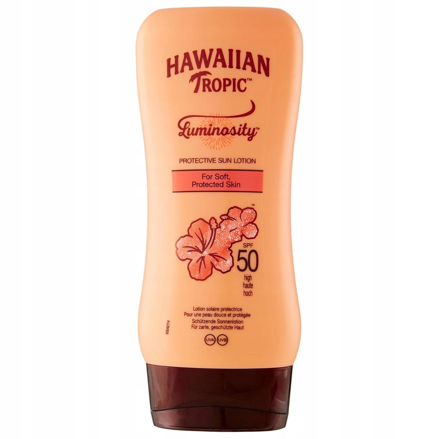 Hawaiian Tropic Sonnenschutzlotion Hawaiian Tropic Luminosity Sonnenlotion SPF50 180 ml, 1-tlg., Mit Vitamin C und E sowie Mica für einen strahlenden Glow