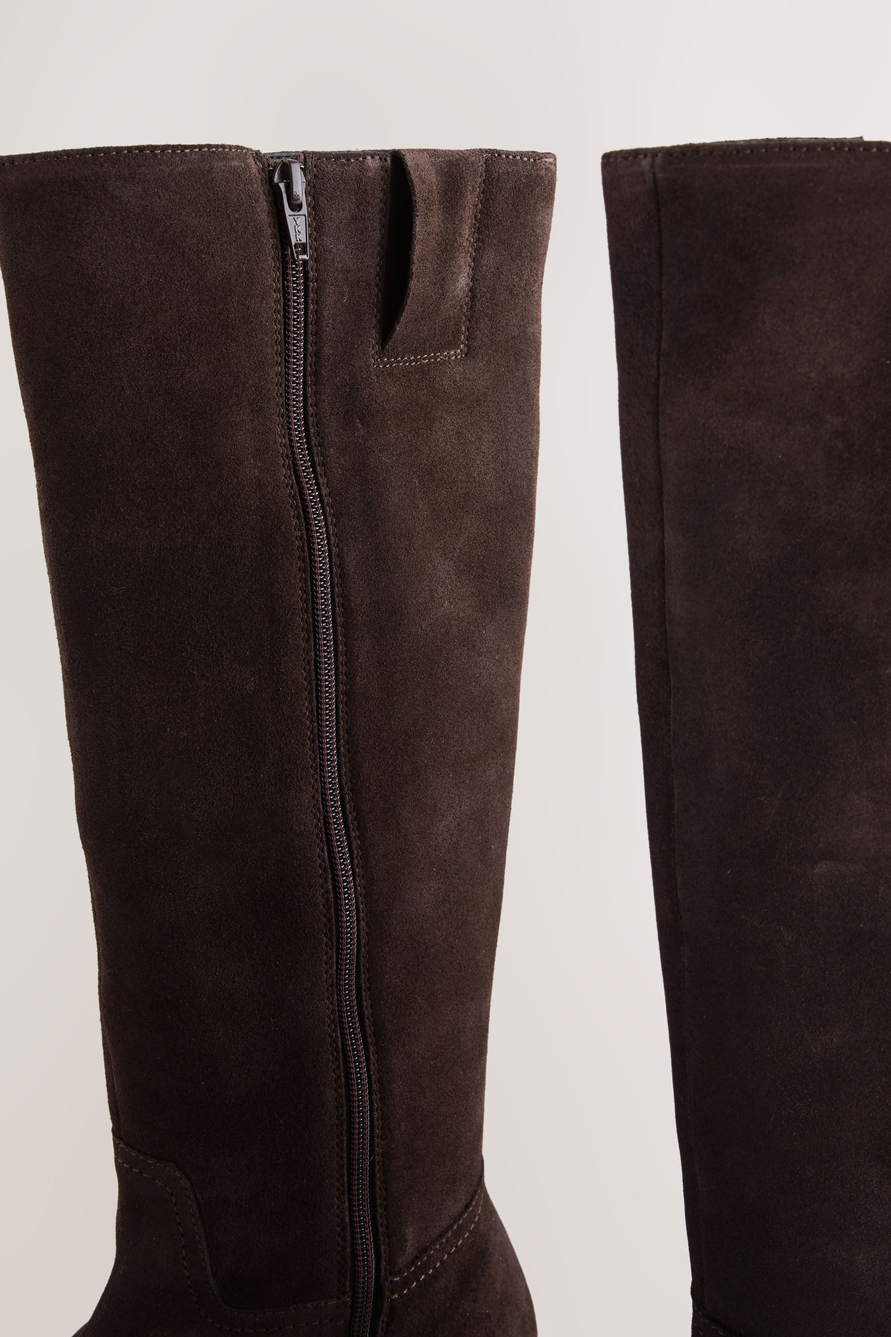 Next Forever Comfort® Kniehohe, klobige Lederstiefel günstig online kaufen