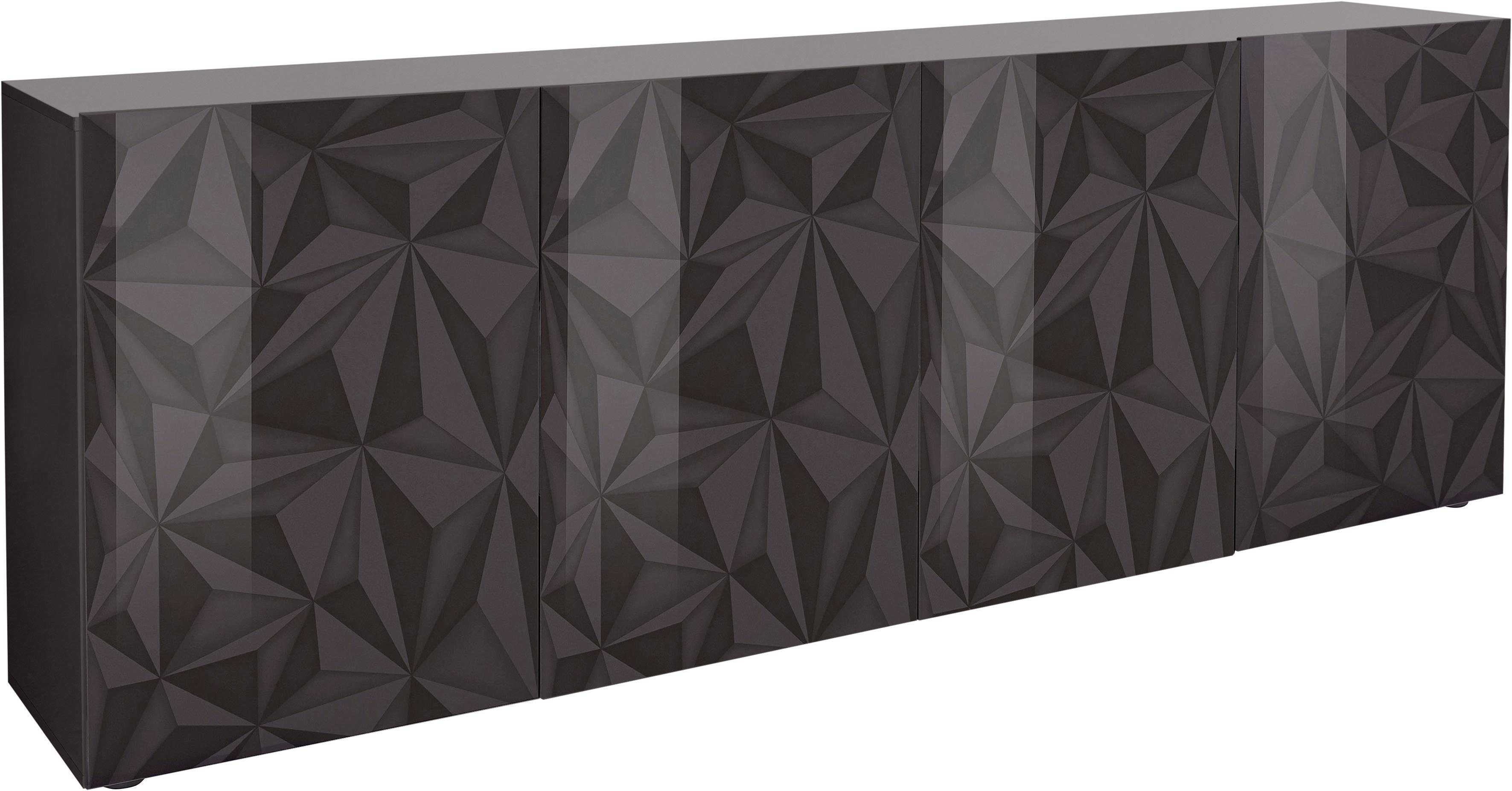 INOSIGN Sideboard "Prisma Breite 241, Kommode 4 Türen, Anrichte", Front mit günstig online kaufen