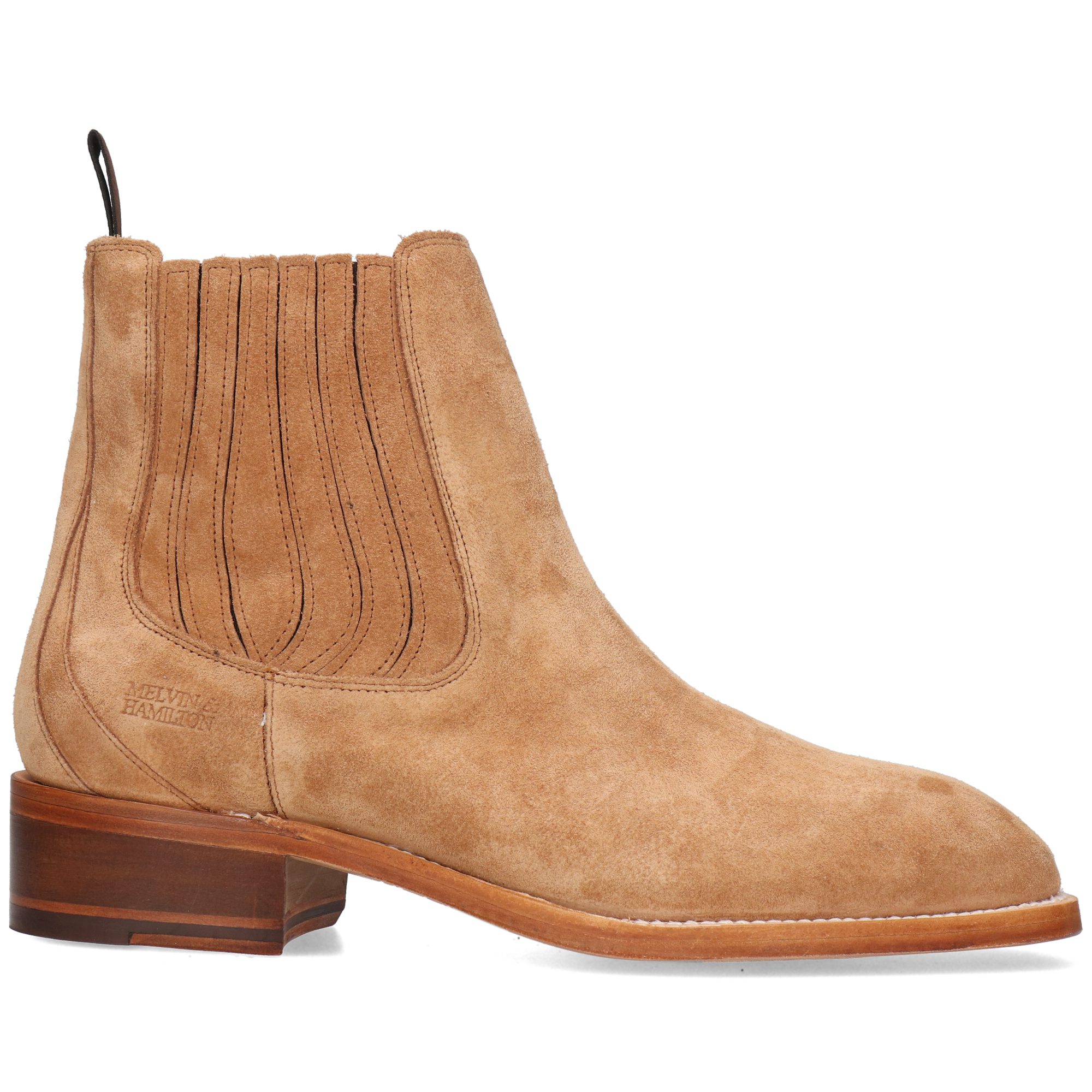 Melvin & Hamilton Wayne 1 Leder-Chelsea Boots für Herren Stiefelette Flache Absätze, Echtes Leder, Goodyear