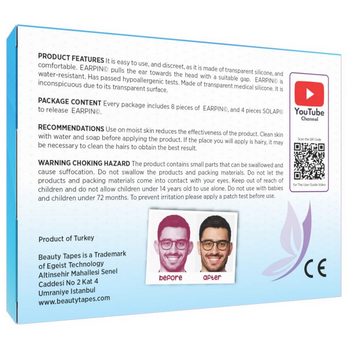EARLAP Bandage EARPIN Ohrenpflegeprodukte für Erwachsene – einschließlich Silikon-Ohr
