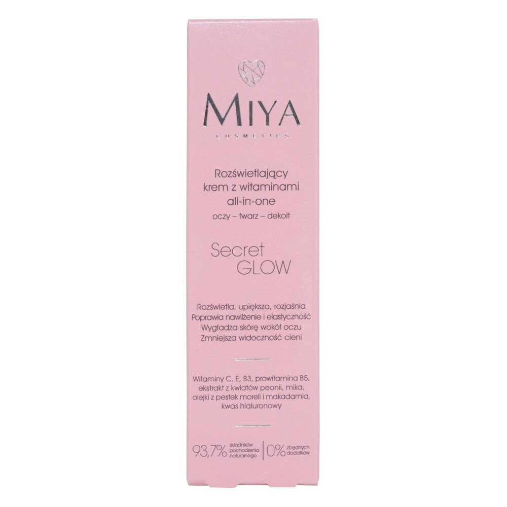 Postquam Feuchtigkeitscreme MIYA Secret Glow Illuminierende Creme mit Vitaminen Augen Gesicht