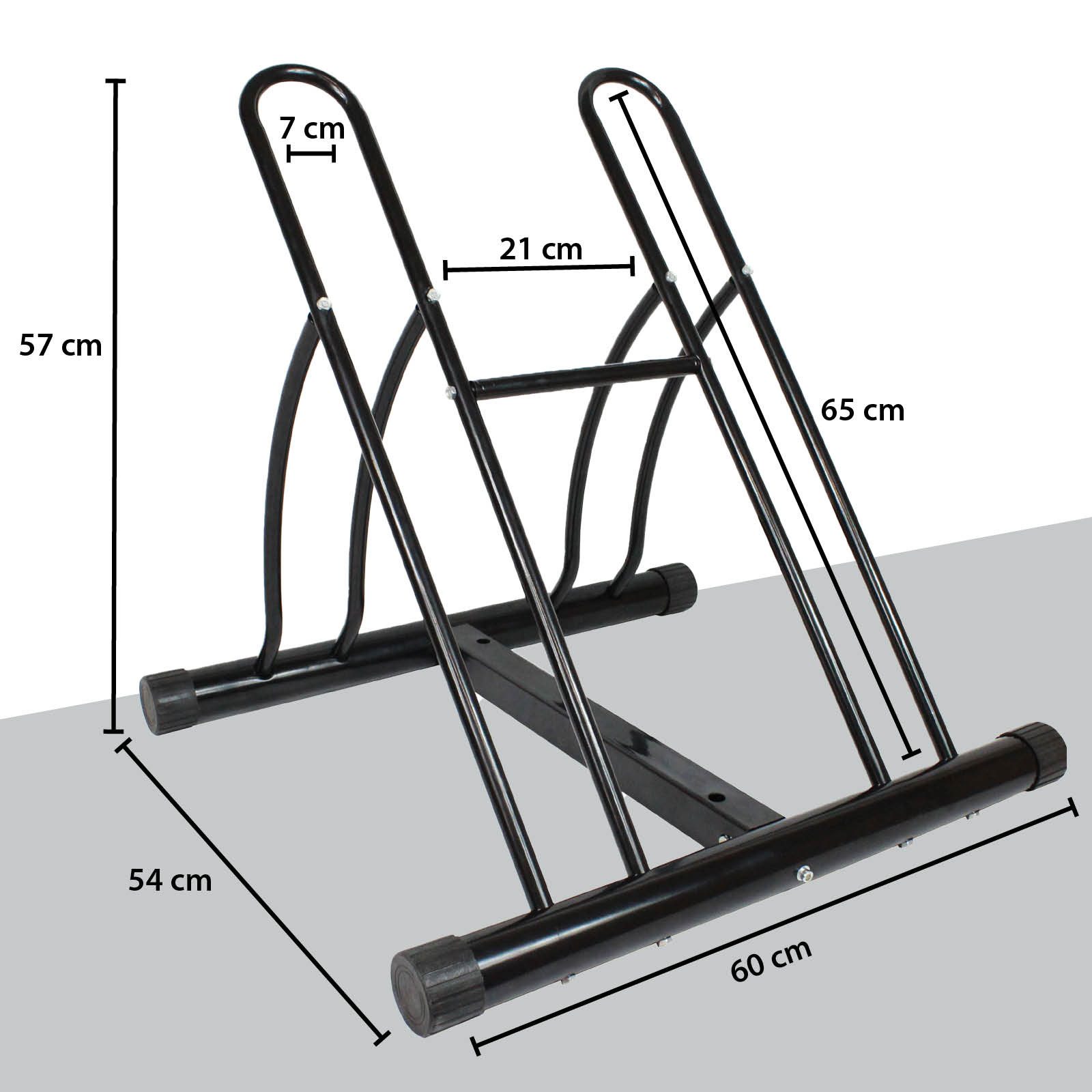 TRUTZHOLM Fahrradständer Fahrradständer für 2 Fahrräder DUO Räder Fahrrad Ständer Rad Twin (Produkt, 1-St), Standfestigkeit