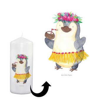 Mr. & Mrs. Panda Formkerze 19 x 8 cm Pinguin Kokosnuss - Weiß - Geschenk, Ferien, Kerze für Komm (1-tlg), Einzigartige Designs