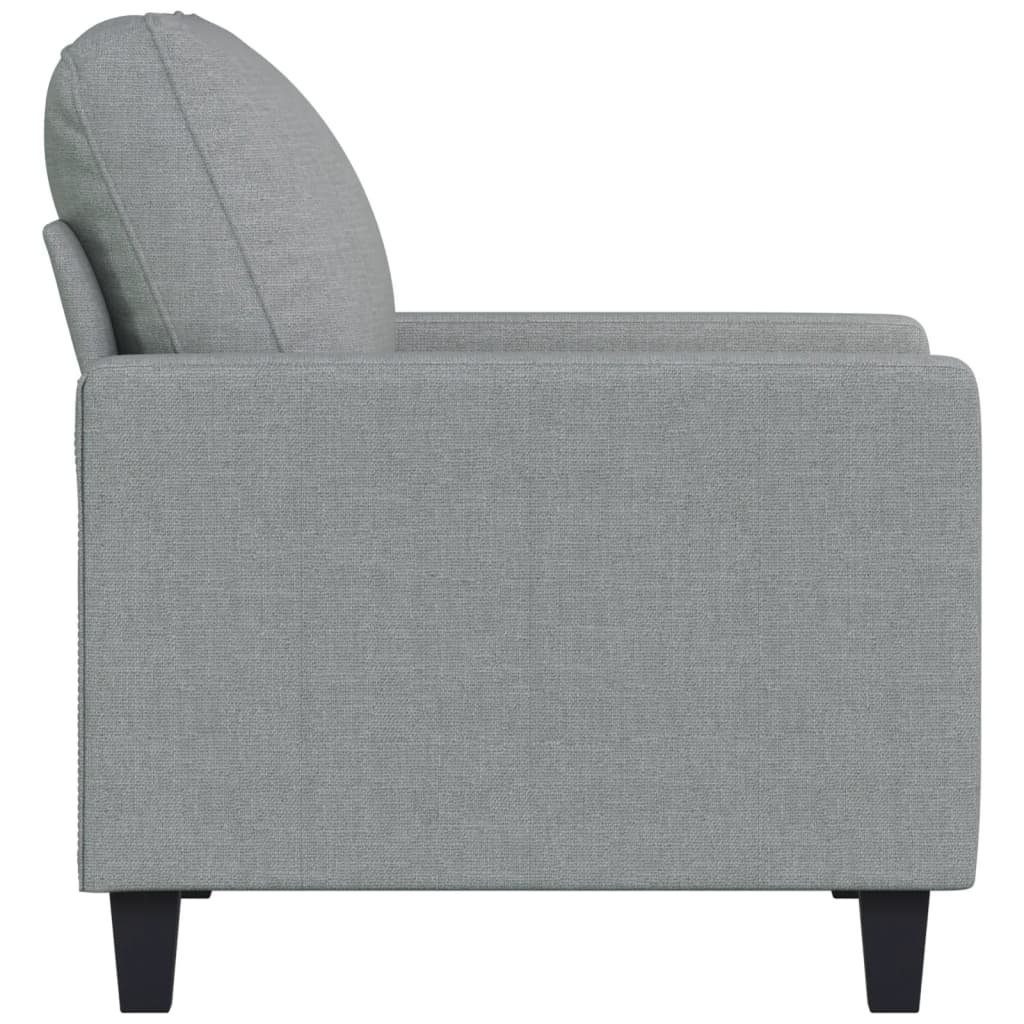 Sofasessel Stoff Hellgrau vidaXL cm Sofa 60