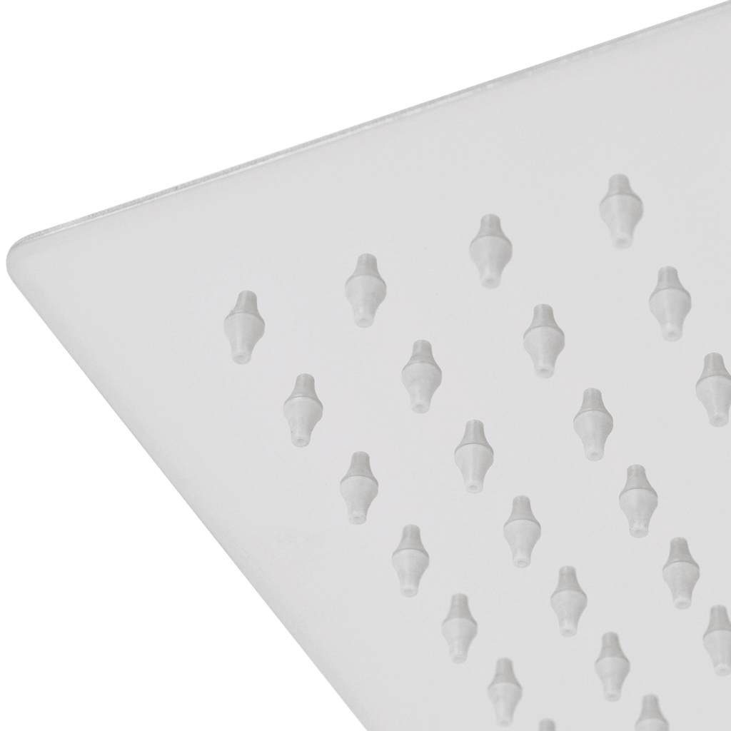 vidaXL Regenduschkopf Regenbrause Edelstahl 50x50 cm Quadratisch, (1-tlg), Duschkopf Edelstahl 50x50cm Quadrat Kopfbrause Regendusche Brausekopf – Bild 5 von 5