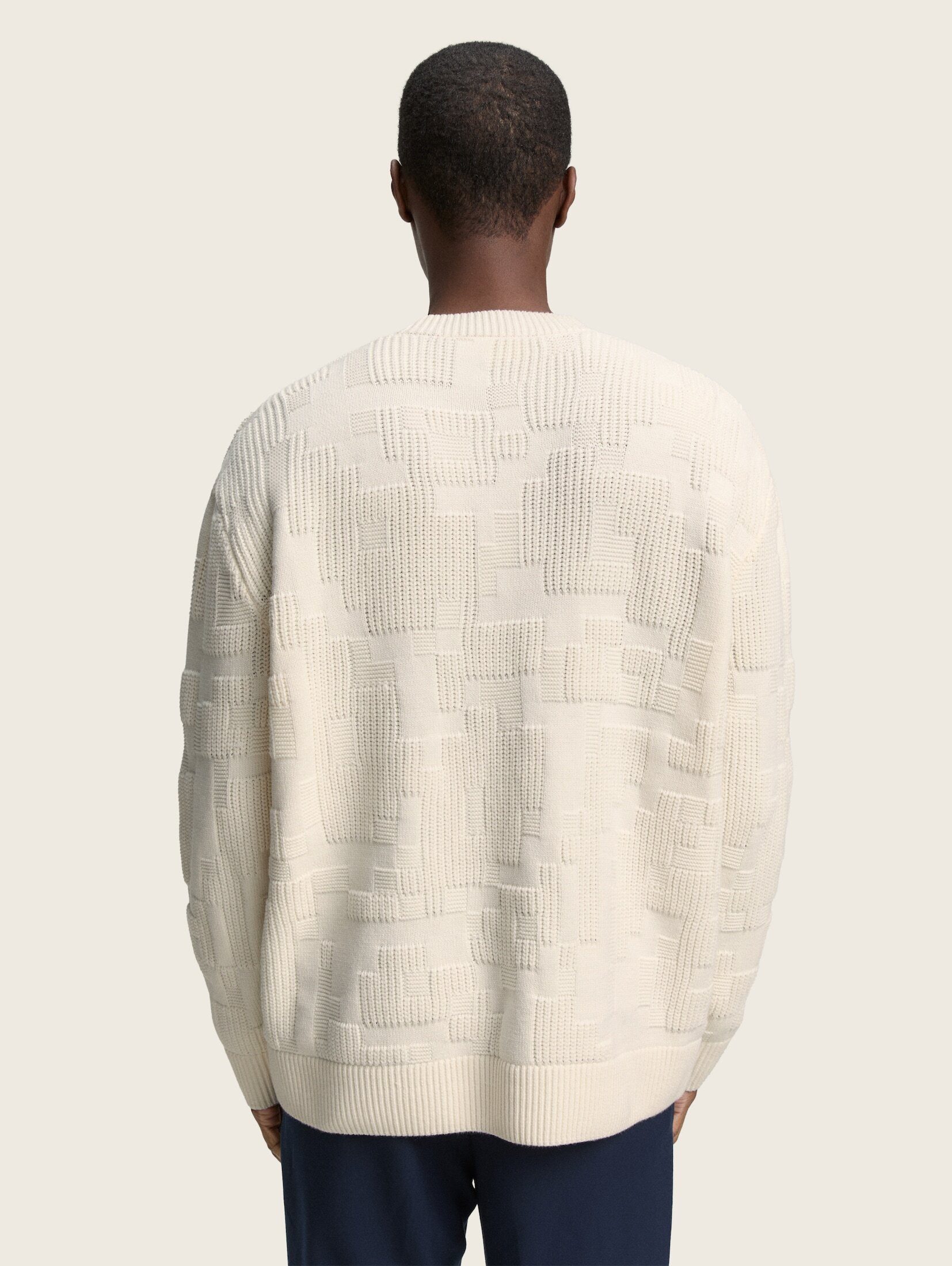 TOM TAILOR Denim Strickpullover Pullover & Strickjacken Loose Fit Strickpullover mit Muster