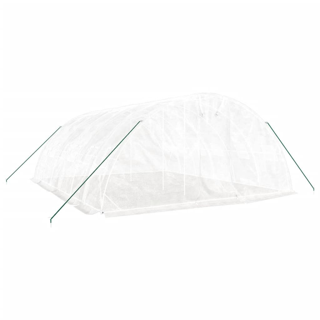 vidaXL Gewächshaus, Treibhaus mit Stahl...