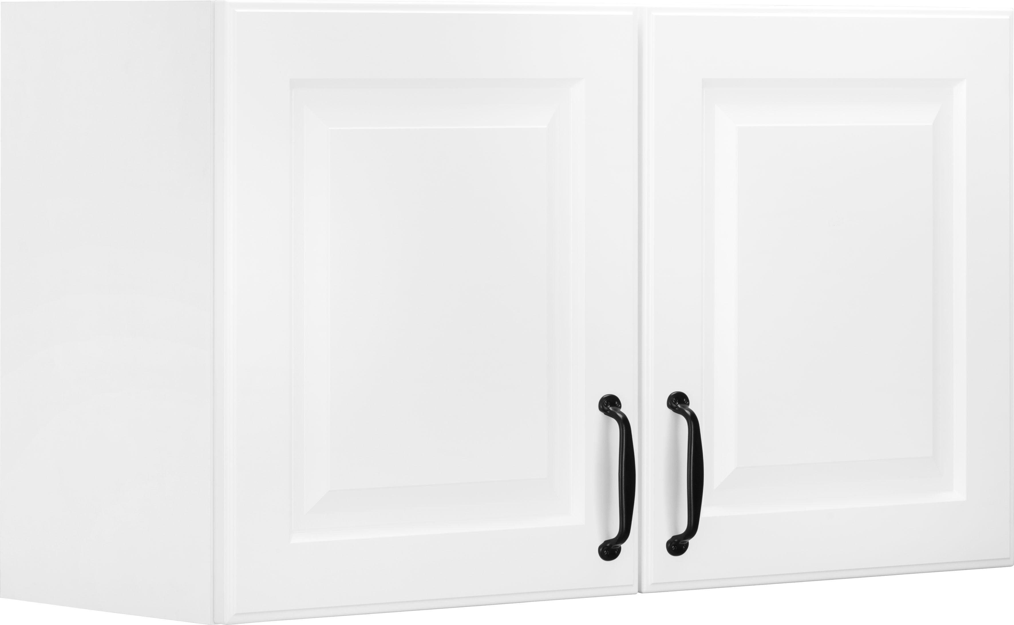 wiho Küchen Hängeschrank Erla 100 cm breit mit Kassettenfront weiß/weiß | weiß