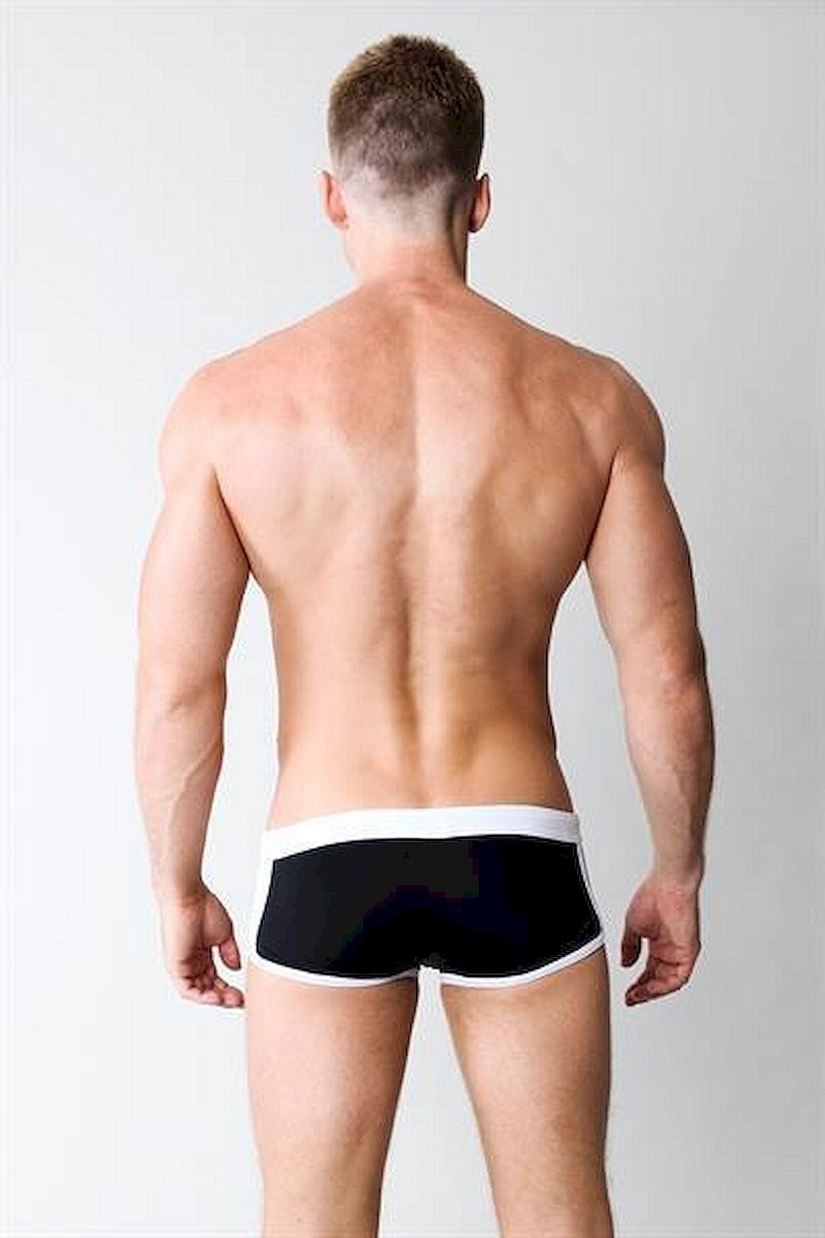 Timoteo Badehose Timoteo A-Frame Speedster - Black/Red - M