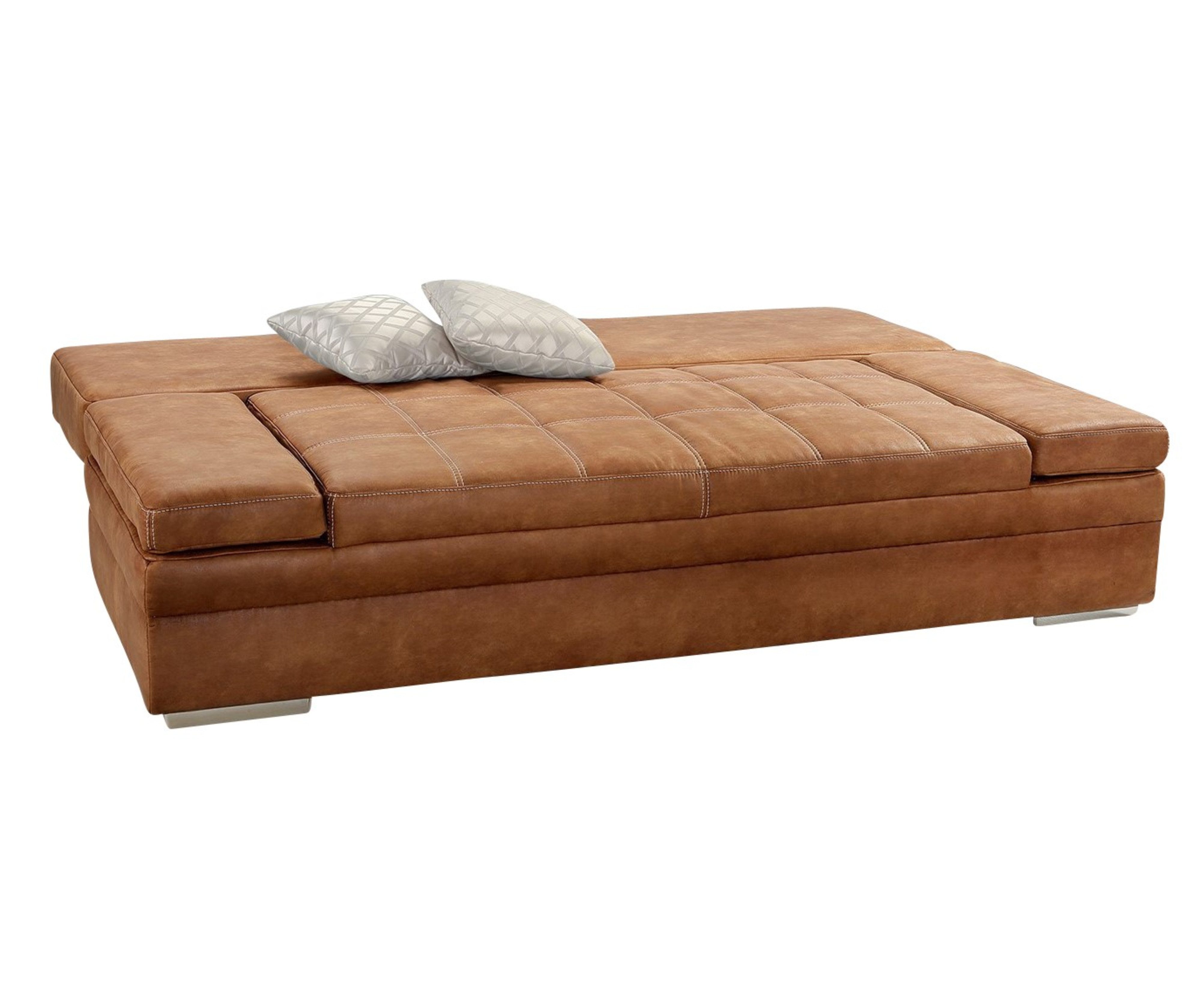 luma-home Schlafsofa 15117, mit Bettkasten B200/T100/H84 cm, Liegefläche 14 günstig online kaufen