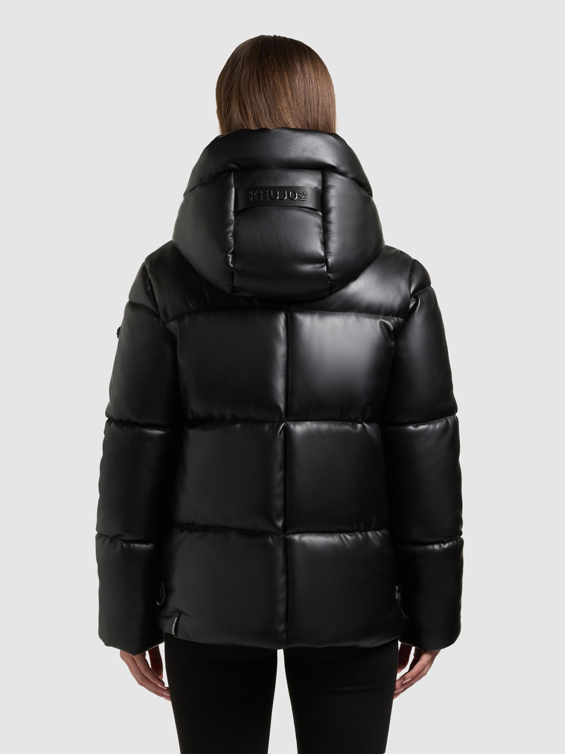 khujo Steppjacke Aurora Gesteppte Damen Winterjacke in Lederoptik – Bild 3 von 5
