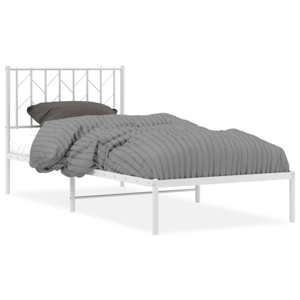 vidaXL Bett Bettgestell mit Kopfteil Metall günstig online kaufen