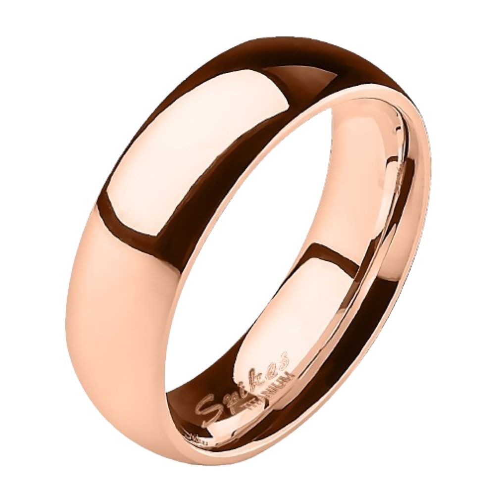 BUNGSA Fingerring 54 (17.2) Bungsa TITAN RING ROSEGOLD Damen - Ring rosé-goldenem TITAN (Ring, 1-tlg), Damen Herren