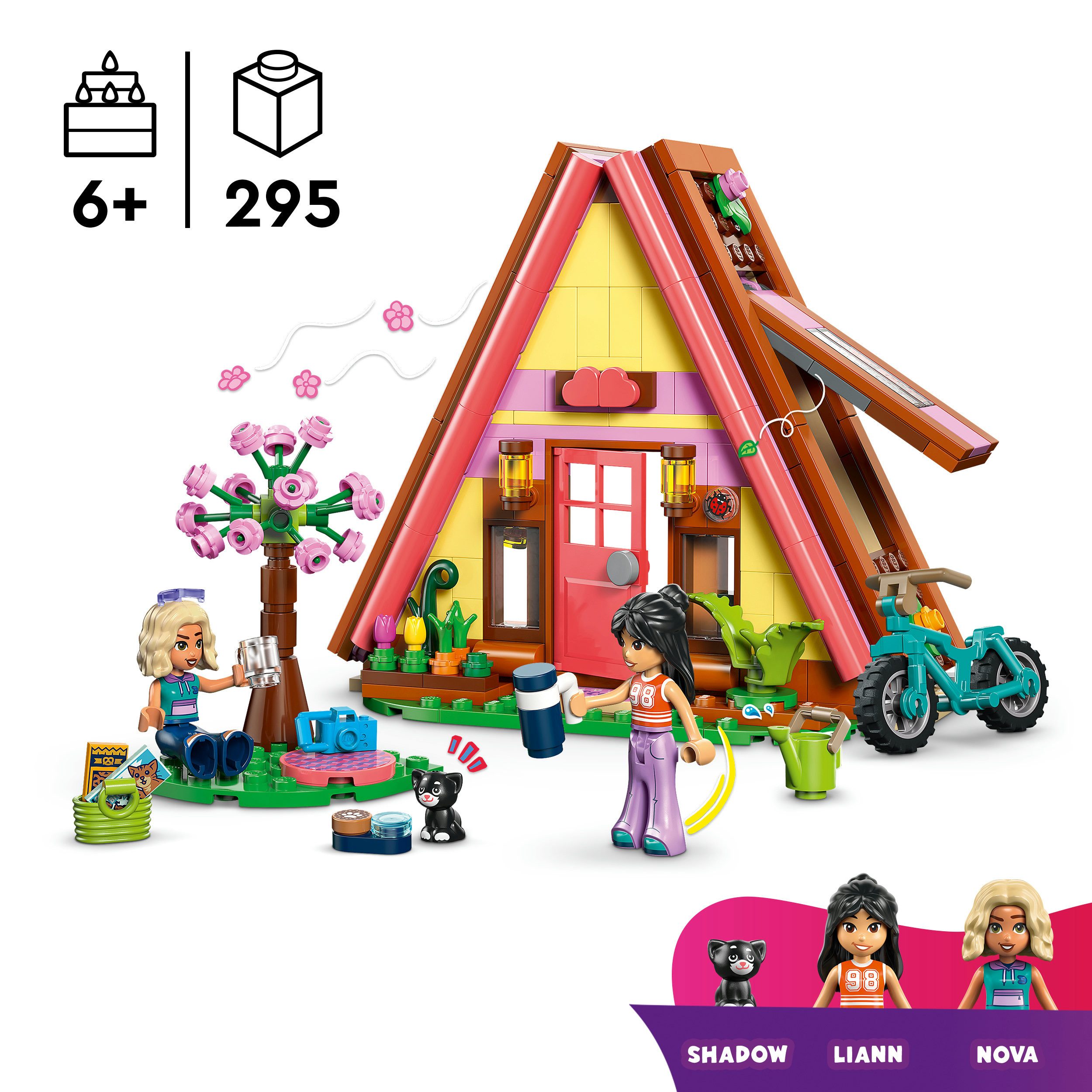 LEGO® Glampinghütte in freier Natur (42682), LEGO Friends Konstruktionsspielsteine, (295 St), Made in Europe