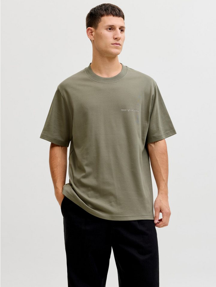 Jack & Jones T-Shirt JPRBLAOWEN SS BRANDING TEE SN Baumwollmischung, relaxed fit