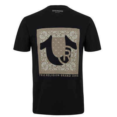 True Religion Brand Jeans Germ Print-Shirt True Religion Herren T-Shirt, True Religion Paisley Horseshoe TM Tee