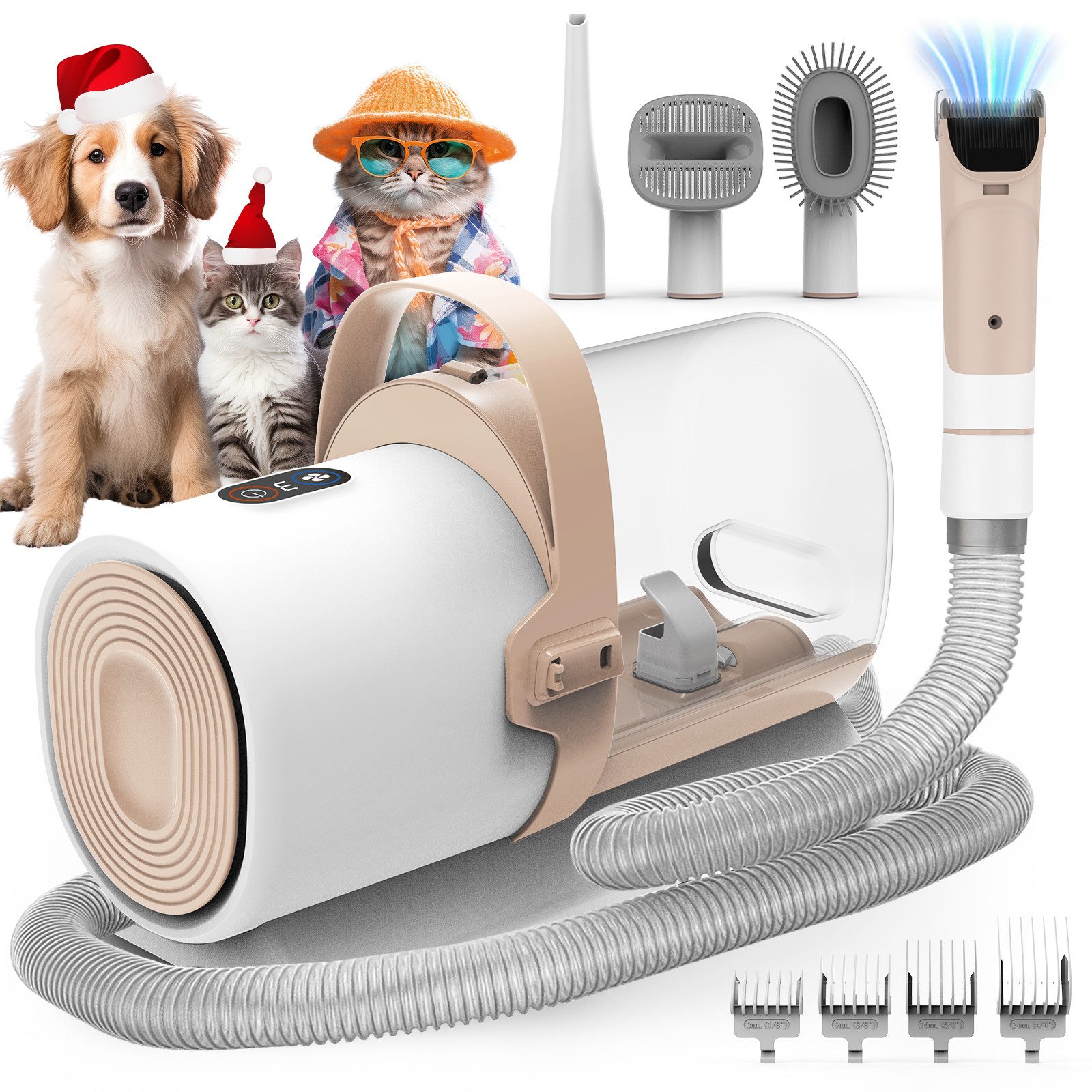 Hundeschermaschine AIRROBO PG50 Pet Groomer 4 In 1 Elektrische Hundeschermaschine