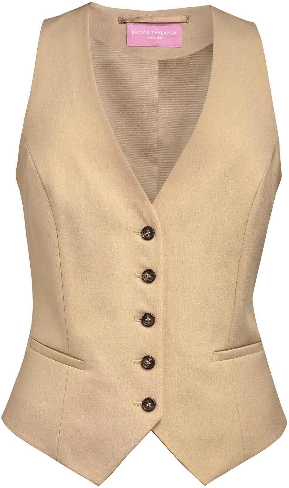 Brook Taverner Jackenblazer Damenweste Beatrice taillierter Schnitt Hotel Gastronomie