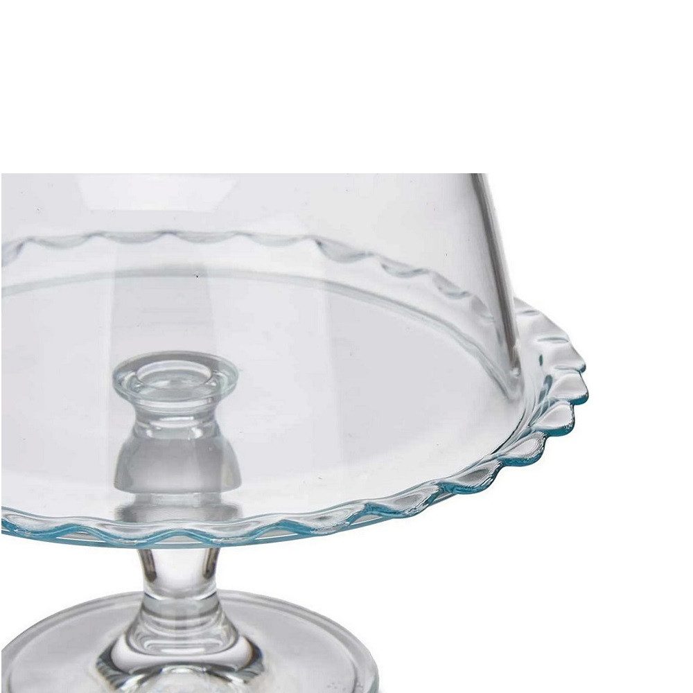 Pasabahce Servierplatte Pasabahce Patisserie Servierplatte auf Fuß mit Haube Ø 26,4 cm, Glas, (Packung) – Bild 5 von 5