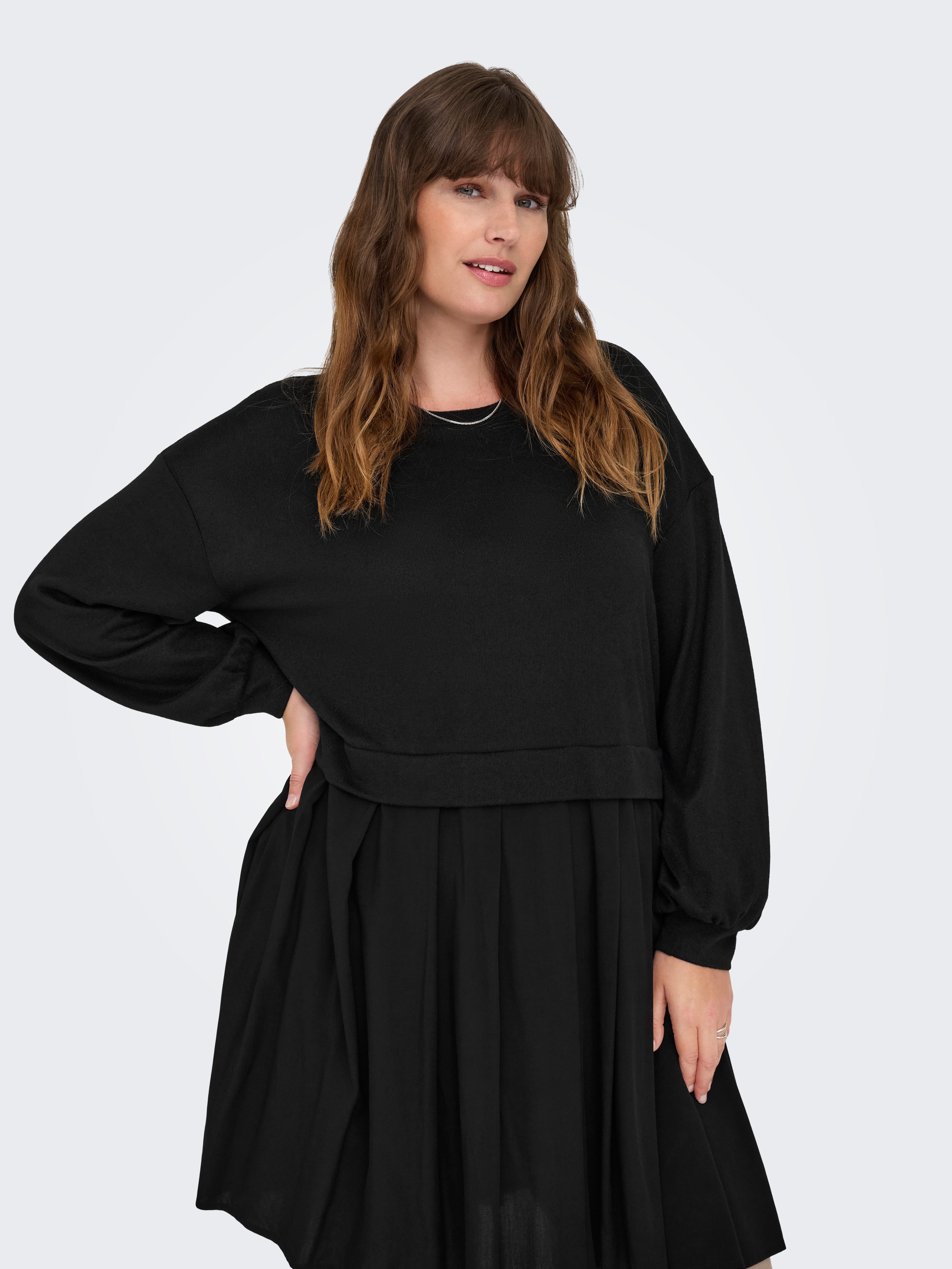 ONLY CARMAKOMA Jerseykleid CARUMA ALBA L/S günstig online kaufen