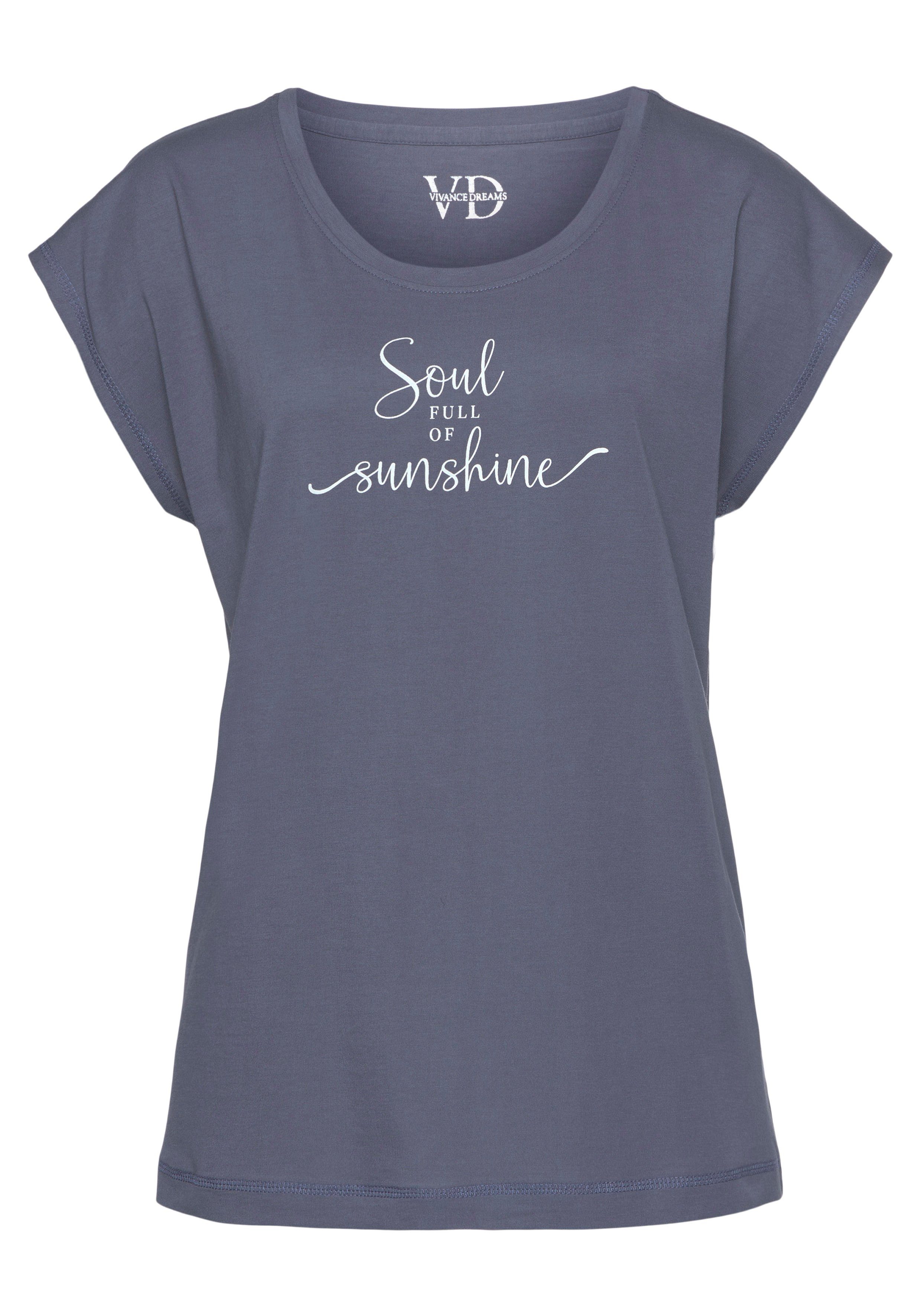 Vivance Dreams T-Shirt mit Sommer-Statementdruck. € 19,99