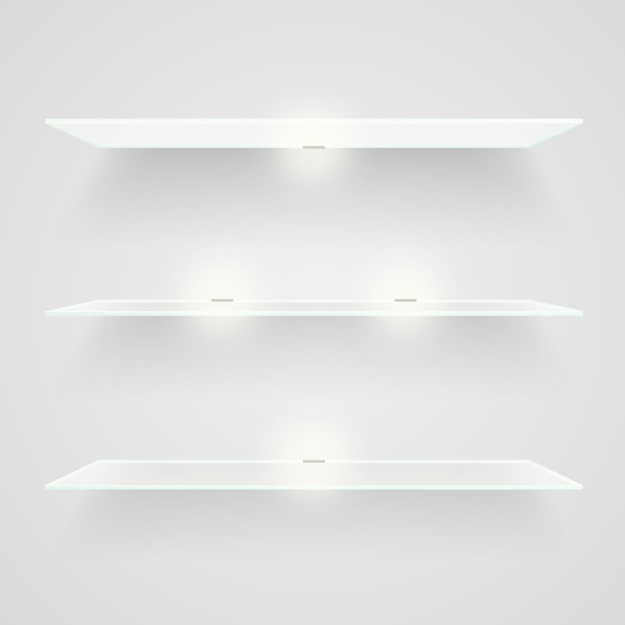 6er - Glaskantenbeleuchtung warmweiß Set 12V Aufbauleuchte Vitrinenbeleuchtung LED SEBSON