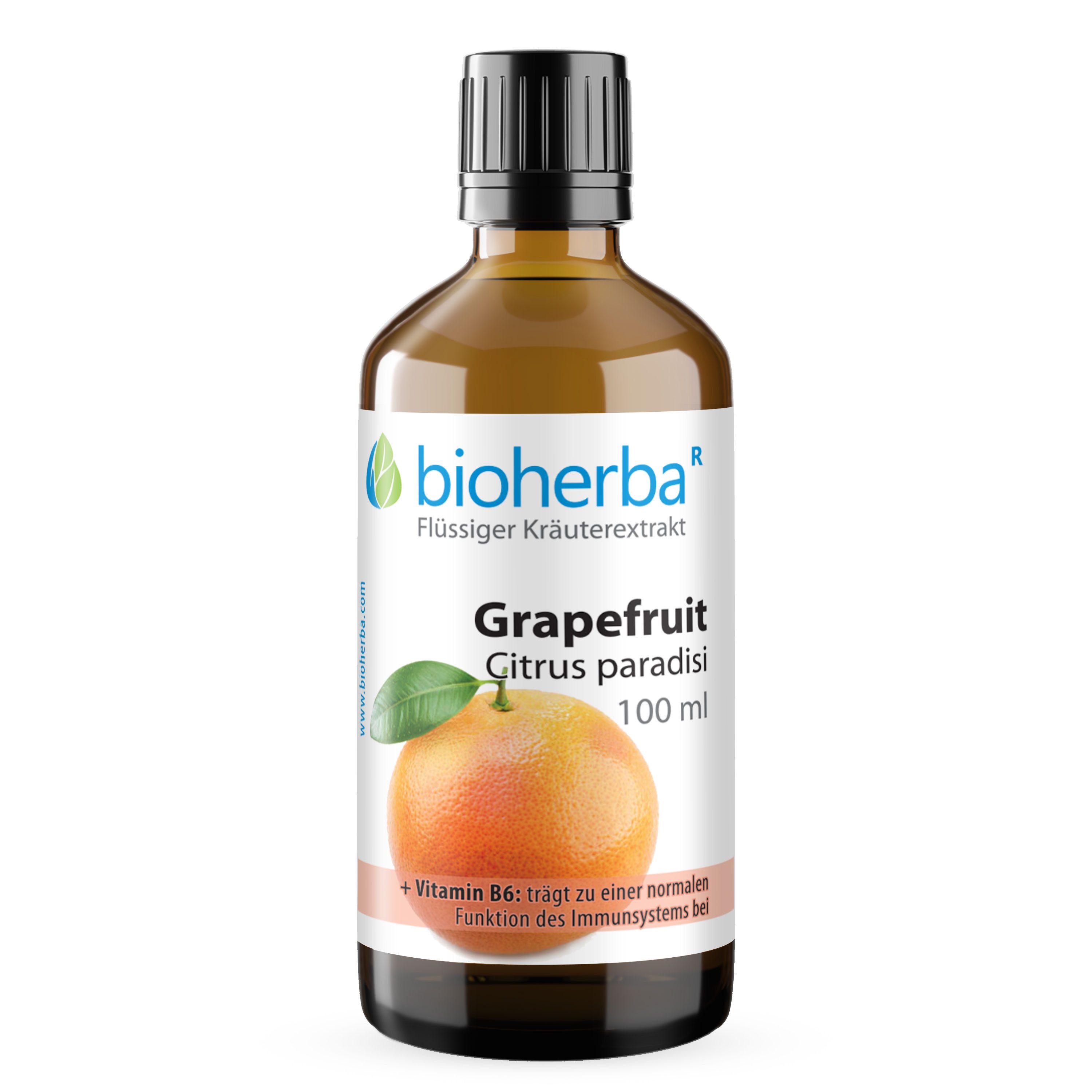 BIOHERBA R Bioherba Grapefruit Citrus paradisi Tropfen Tinktur 100 ml Glasflasche, 1 er