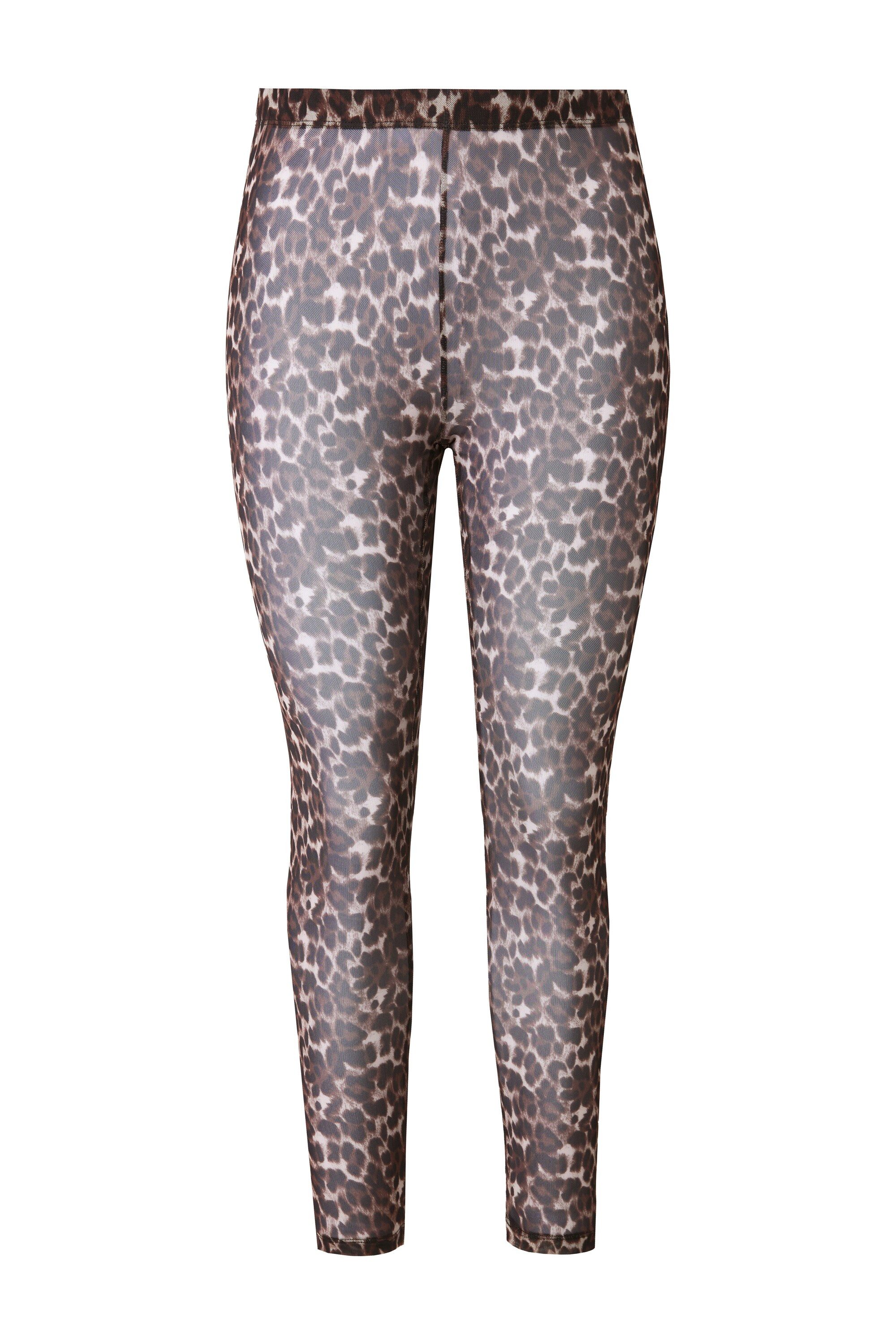 Ulla Popken Feinstrumpfhose Strumpf-Leggings Leomuster Mesh günstig online kaufen