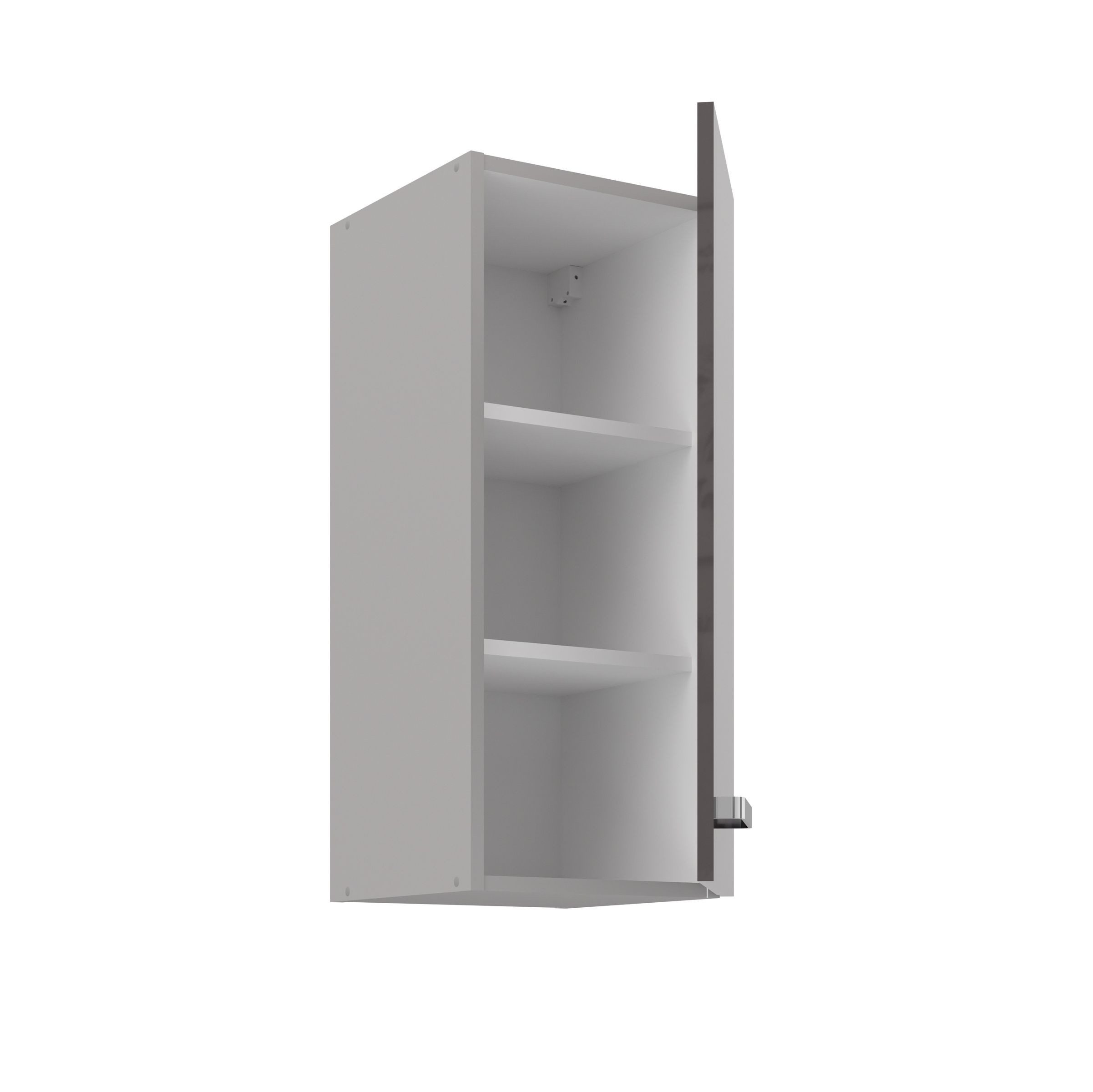 Küchen-Preisbombe Hängeschrank 30 cm Küche Bianca Grey Grau Hochglanz Küche günstig online kaufen