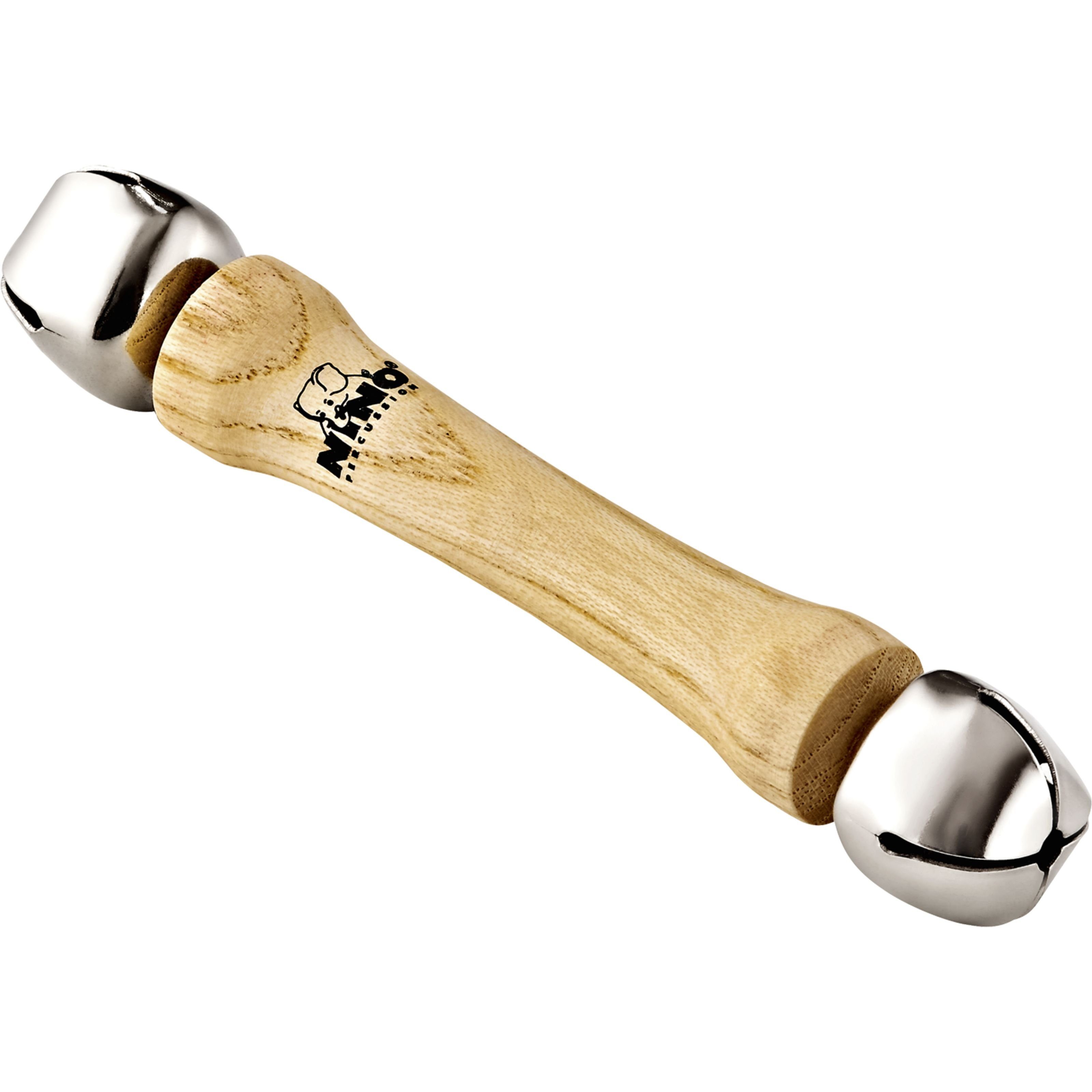Meinl Percussion Glocke, Percussion, Schellen und Glocken, NINO960-2 Double Bell Stick - Schelle Glocke