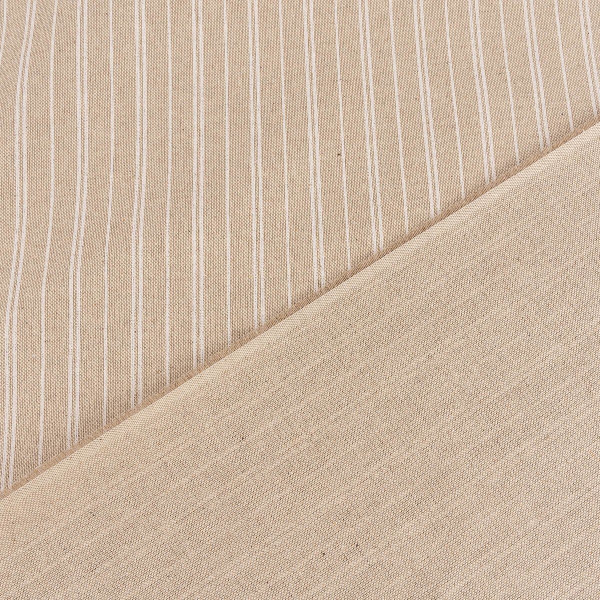 Stripe LEBEN. Tischdecke Streifen handmade natur Leinenlook div. Größen, Basic SCHÖNER Tischdecke