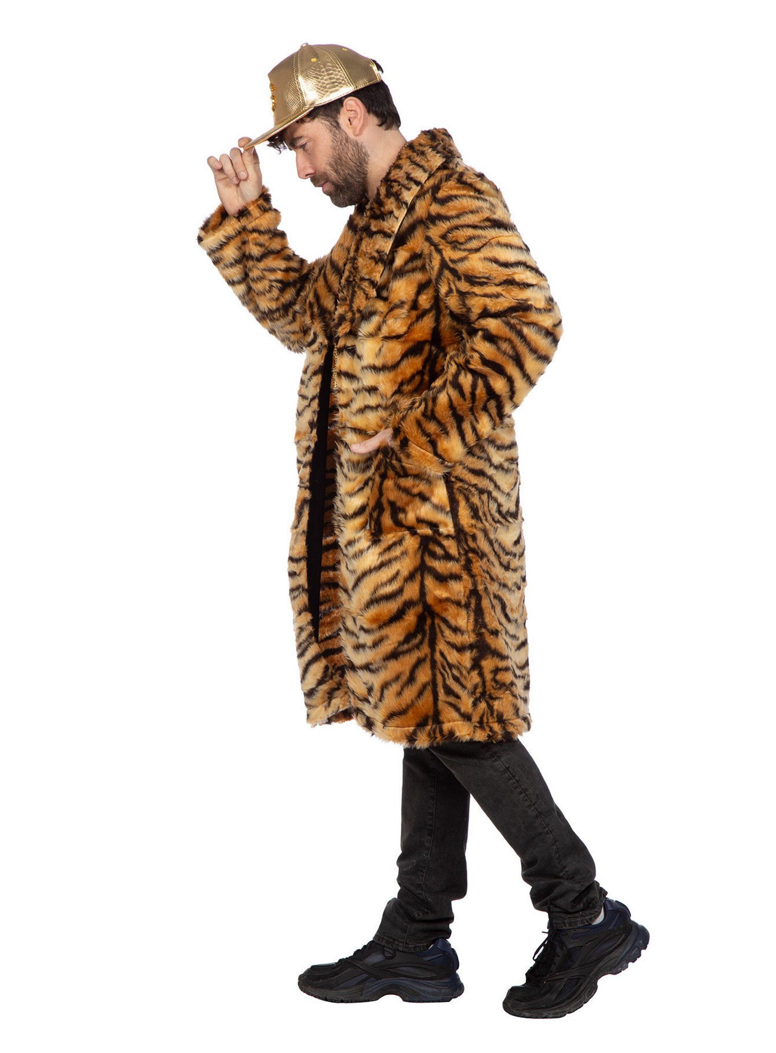 Metamorph Kostüm Tiger Kunstfellmantel, Für Disco-Tiger und Wildkatzen günstig online kaufen