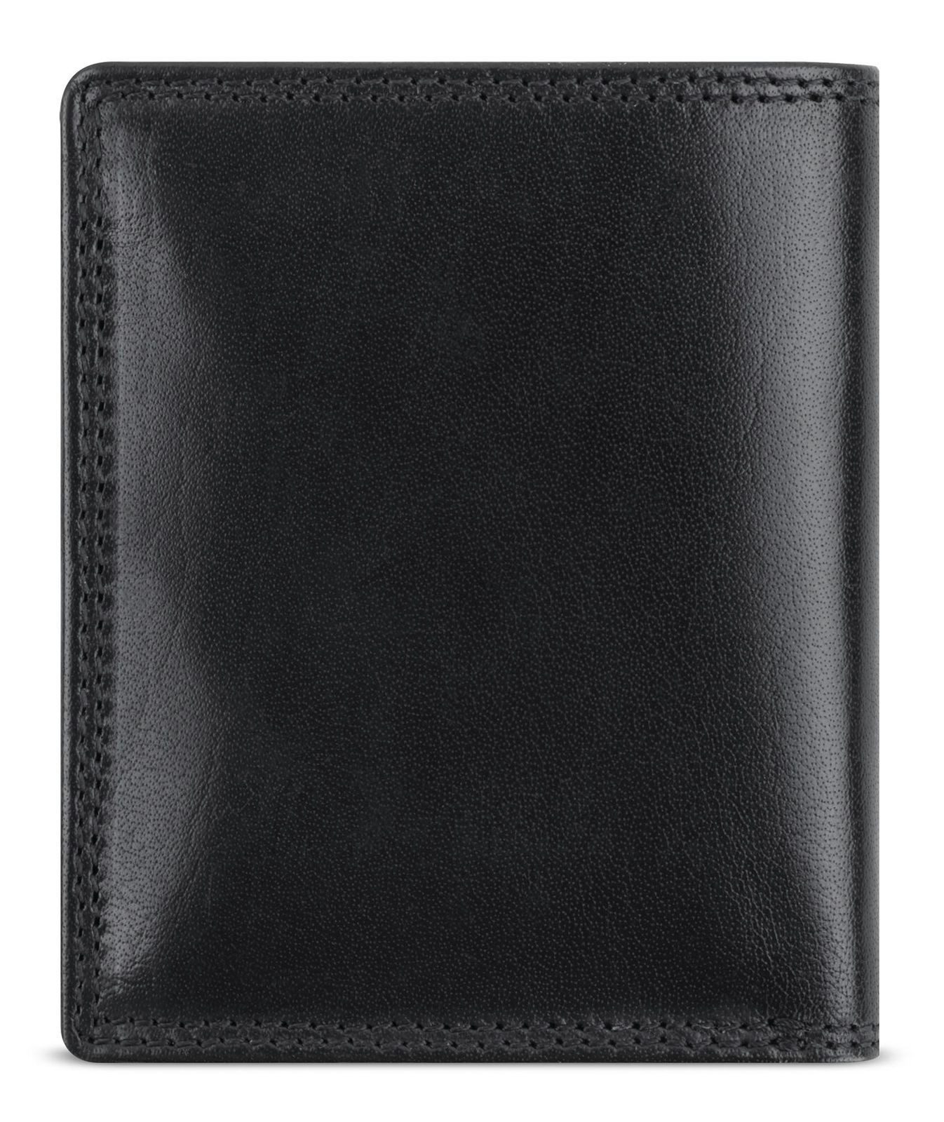 bugatti Geldbörse Upright Wallet With Flap 8CC, aus echtem Büffelleder mit RFID-Blocker Schutz