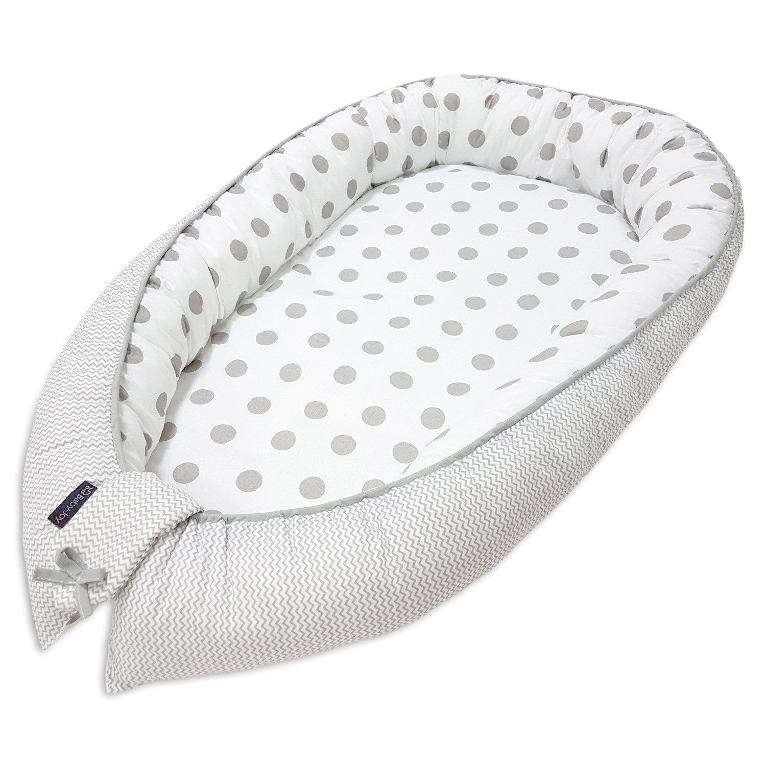 Baby-Joy Babyschlafsack Babynest Kokon ZICK ZACK Linie 100% Baumwolle (1 tl günstig online kaufen