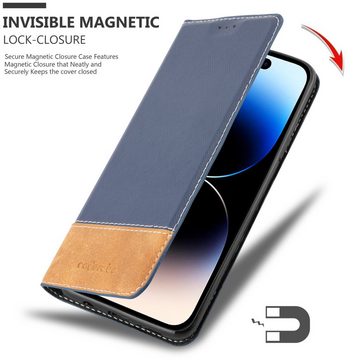 Cadorabo Handyhülle Apple iPhone 14 PRO Apple iPhone 14 PRO, Klappbare Handy Schutzhülle - Hülle - mit Standfunktion und Kartenfach