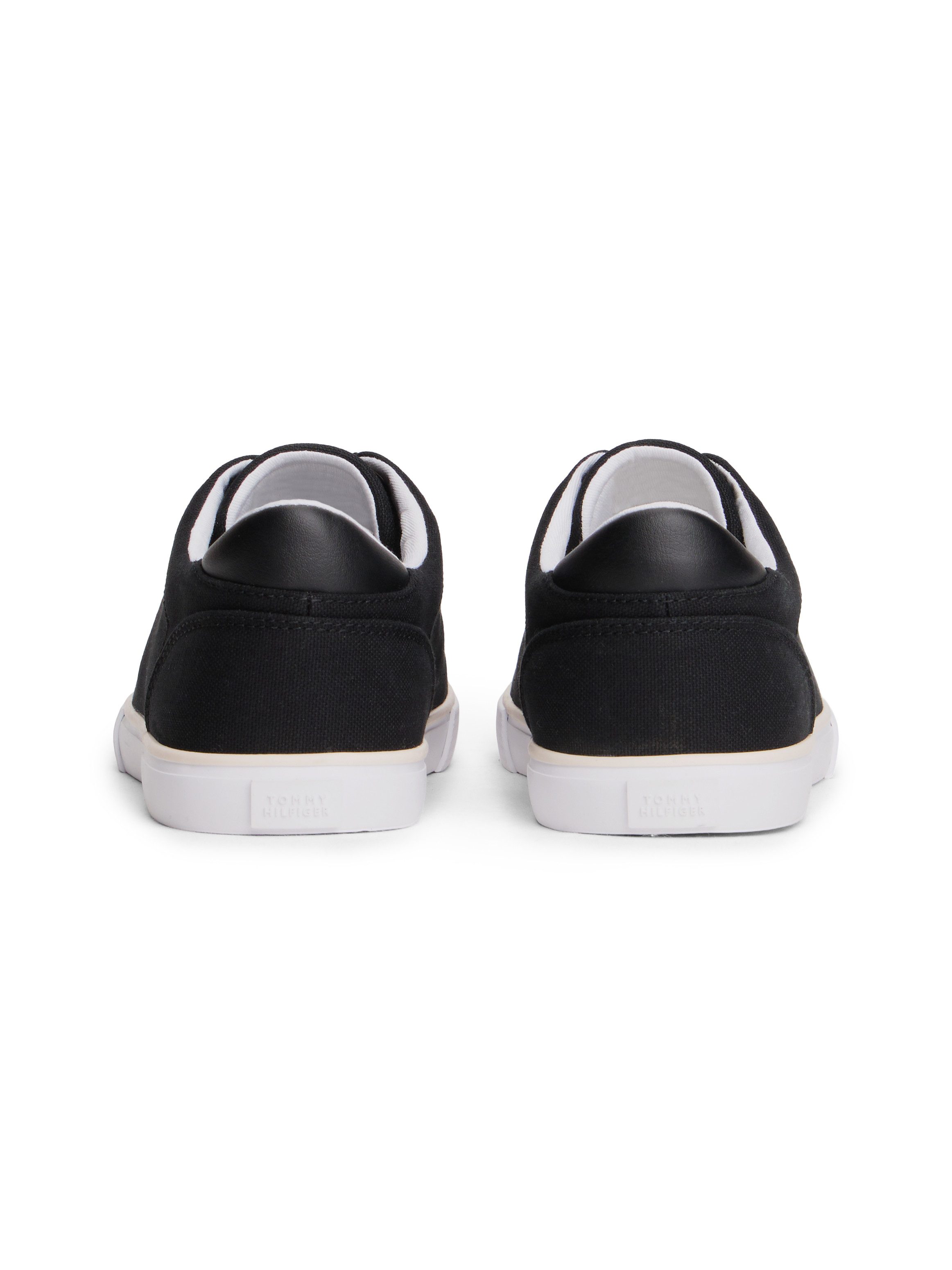 Tommy Hilfiger TH LOW PROFILE VULC CANVAS Plateausneaker Halbschuh, Schnürer, Freizeitschuh mit gepolstertem Schaftrand