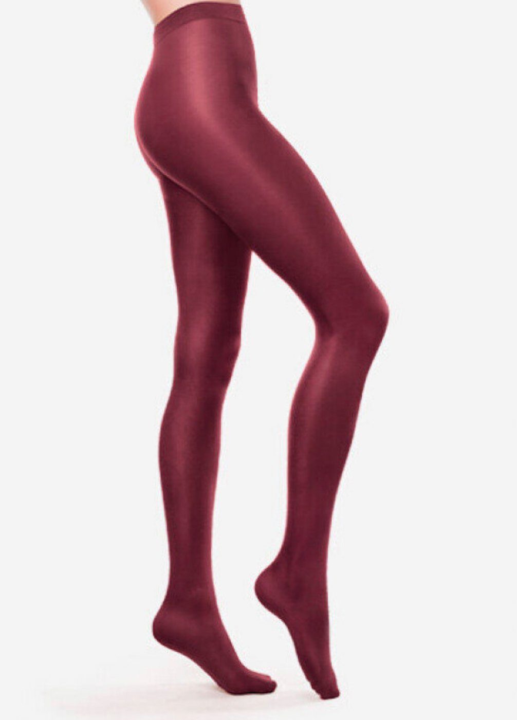 Strumpfhose blickdichte Strumpfhose für Damen aus Mikrofaser 100 Den BURGUND
